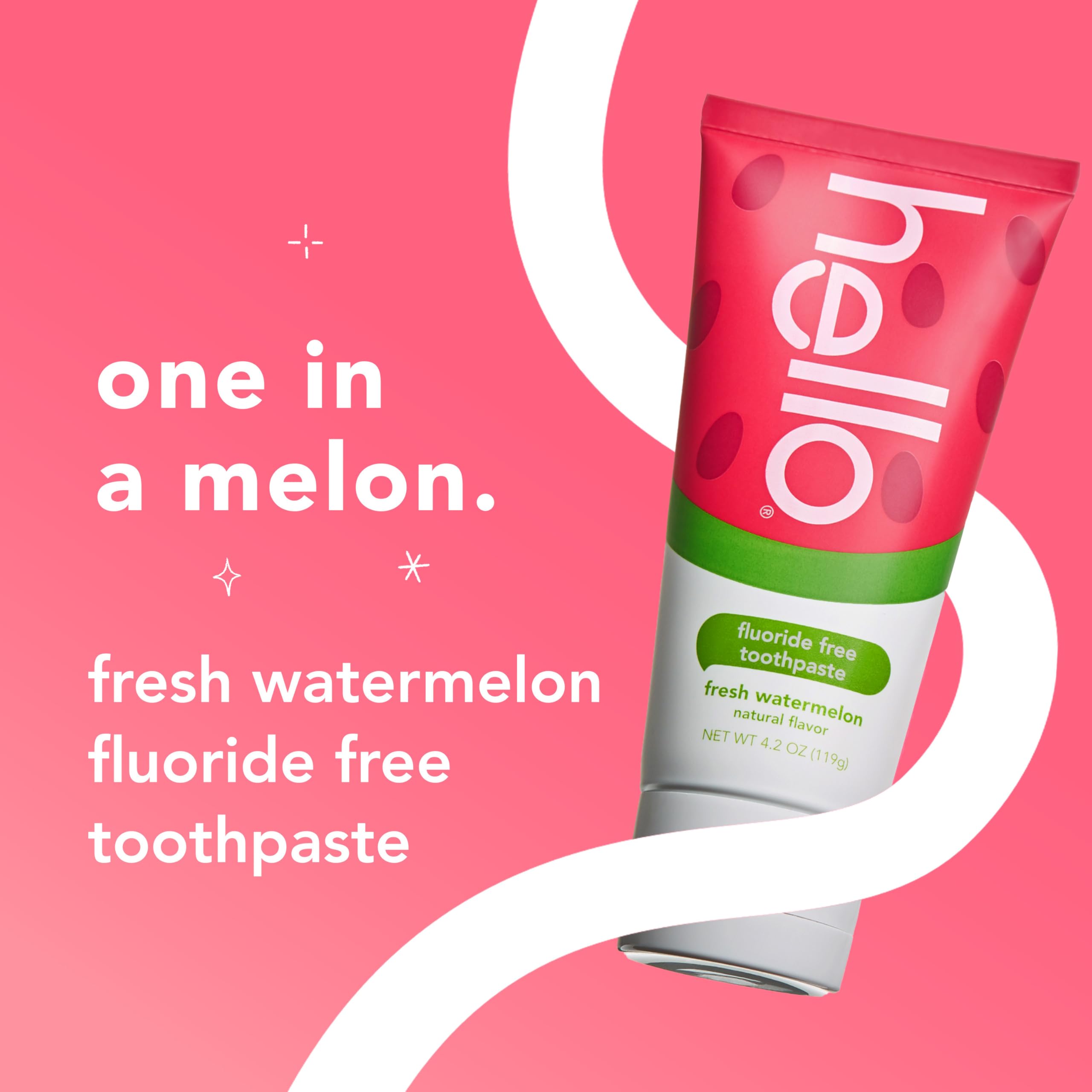 hello Kids Fluoride Free Toothpaste Watermelon 3-Pack