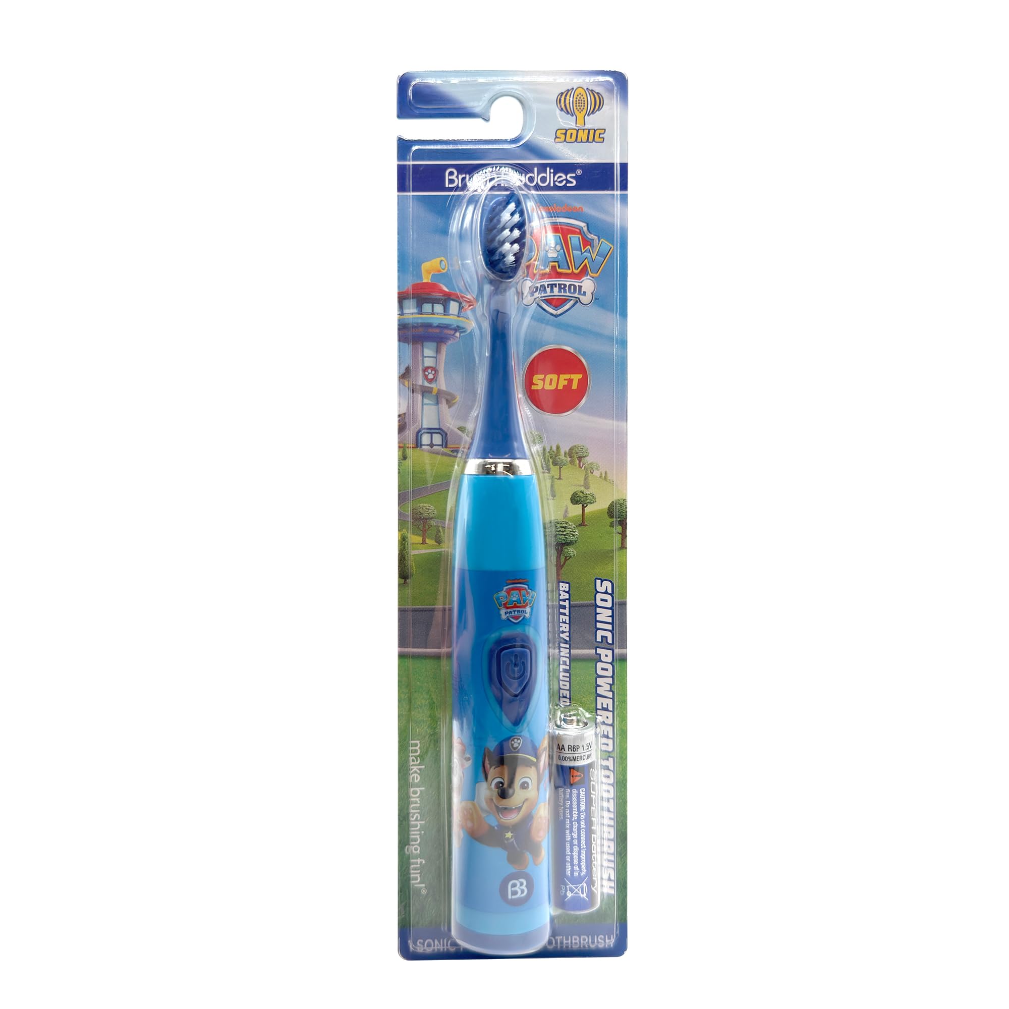 Brush Buddies Paw Patrol Sonic Toothbrush for Kids Ages 3+ - Product Imagery
