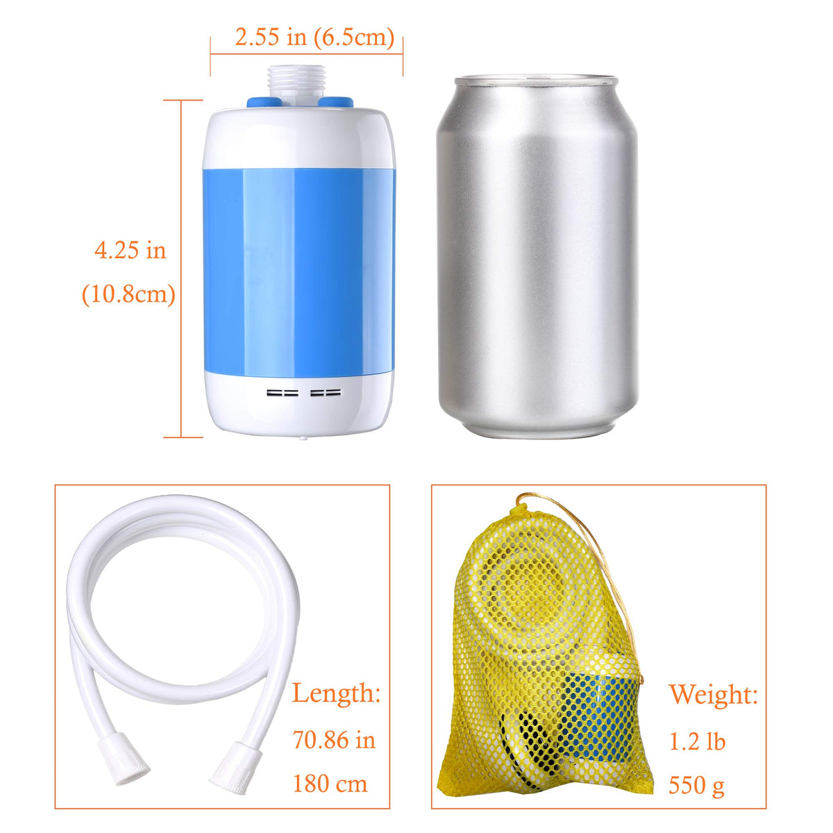 Iron Hammer Portable Shower Camp Shower Rechargeable Shower - Iron Hammer Official Imagery - 4