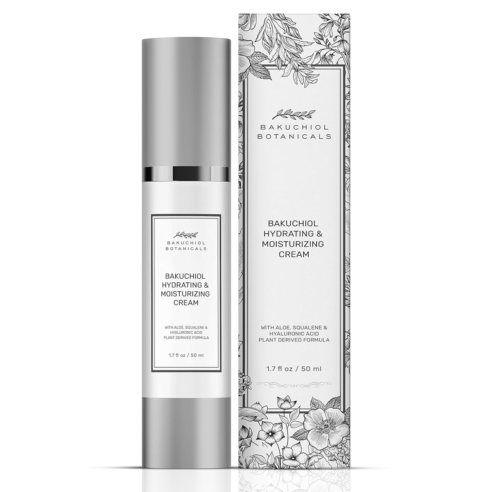 Bakuchiol Moisturizer Cream 1.7 Oz - Retinol Alternative - All - Product Imagery