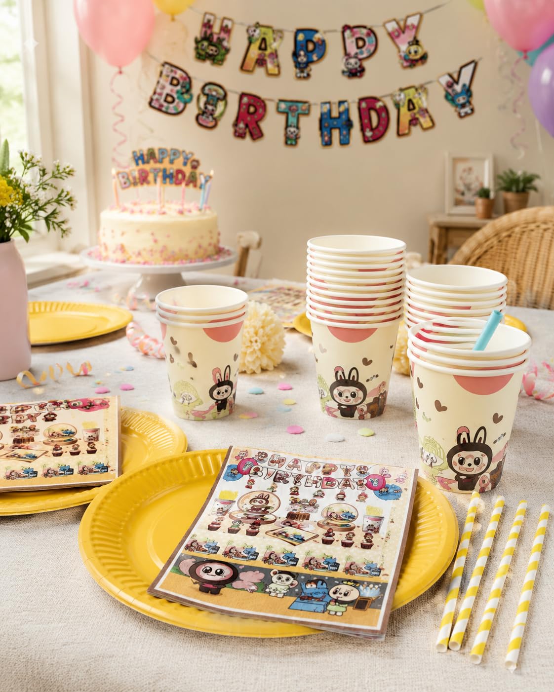 Cartoon Creatures Party Pack (Sunshine Party squad) – packaging and label