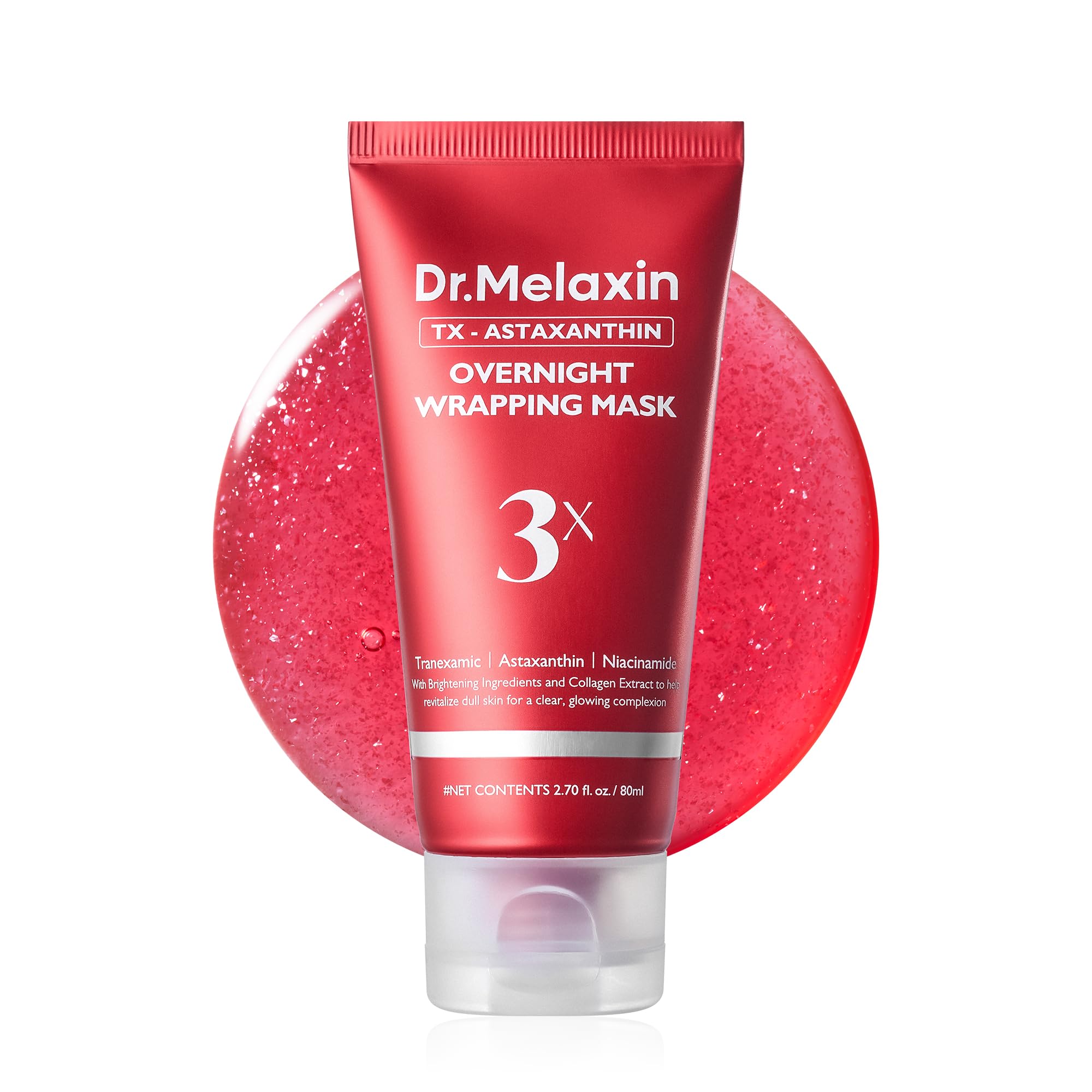 n TX Astaxanthin Overnight Wrapping Peel-Off Mask – Skin Tone - Product Imagery