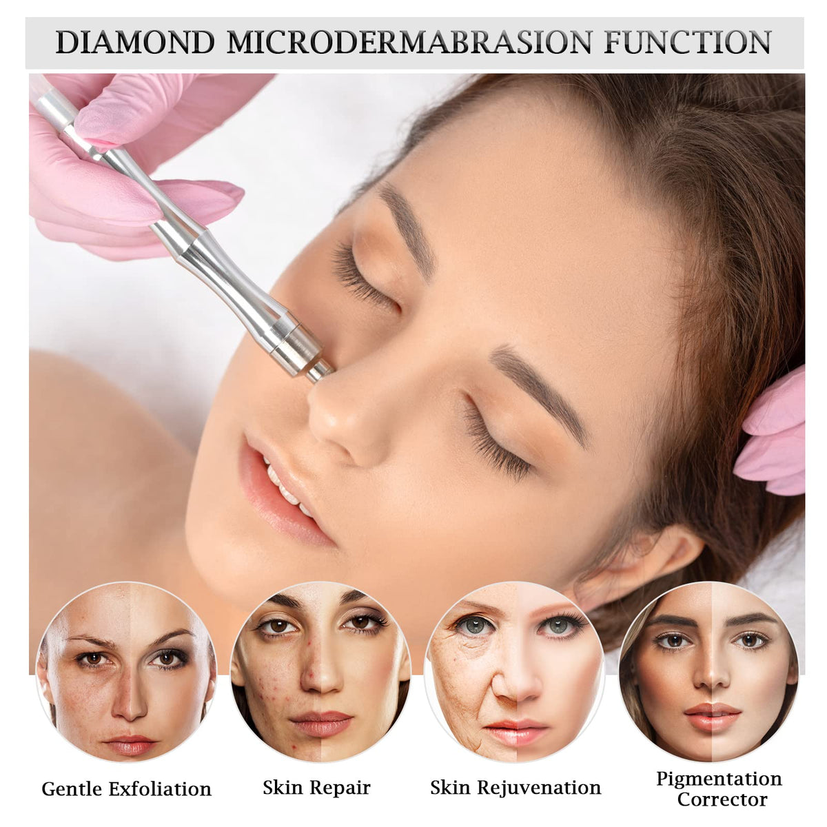 3 in 1 Diamond Microdermabrasion Machine Professional - AIMENGXI Official Imagery - 4
