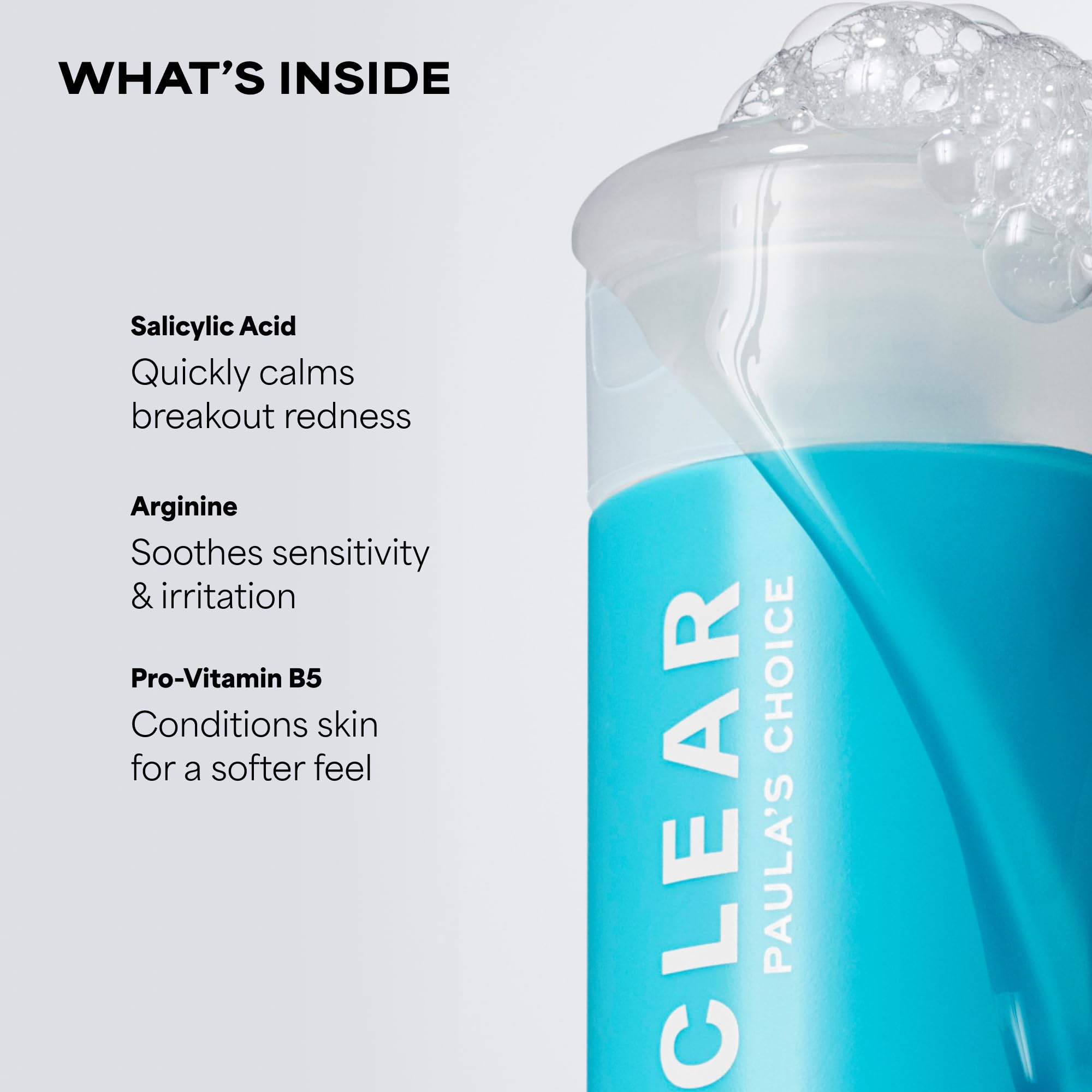 Paula's Choice CLEAR Pore Normalizing Acne Facial Cleanser in a 6 oz bottle, showing the product bottle with label.