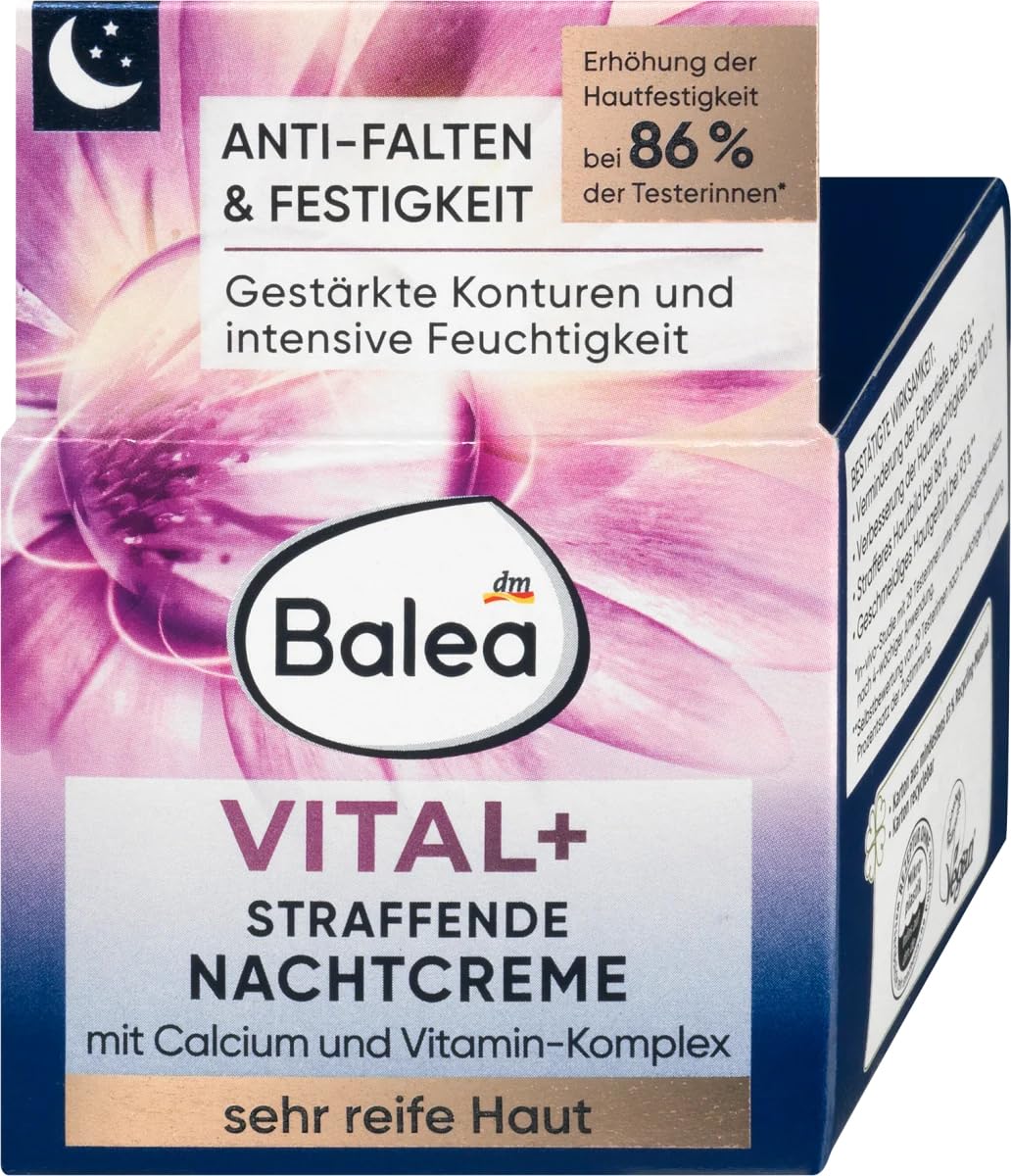 Balea Vital+ Intensive Night Cream for Very Mature Skin (55+ to - Product Imagery