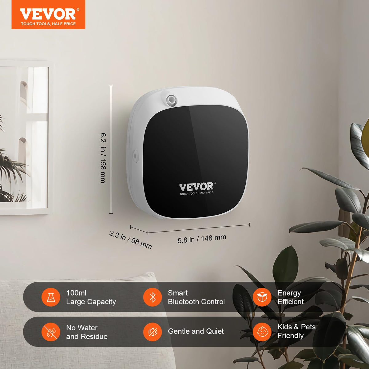 VEVOR Scent Air Machine for Home 100ML Smart Essential Oil - VEVOR Official Imagery - 4