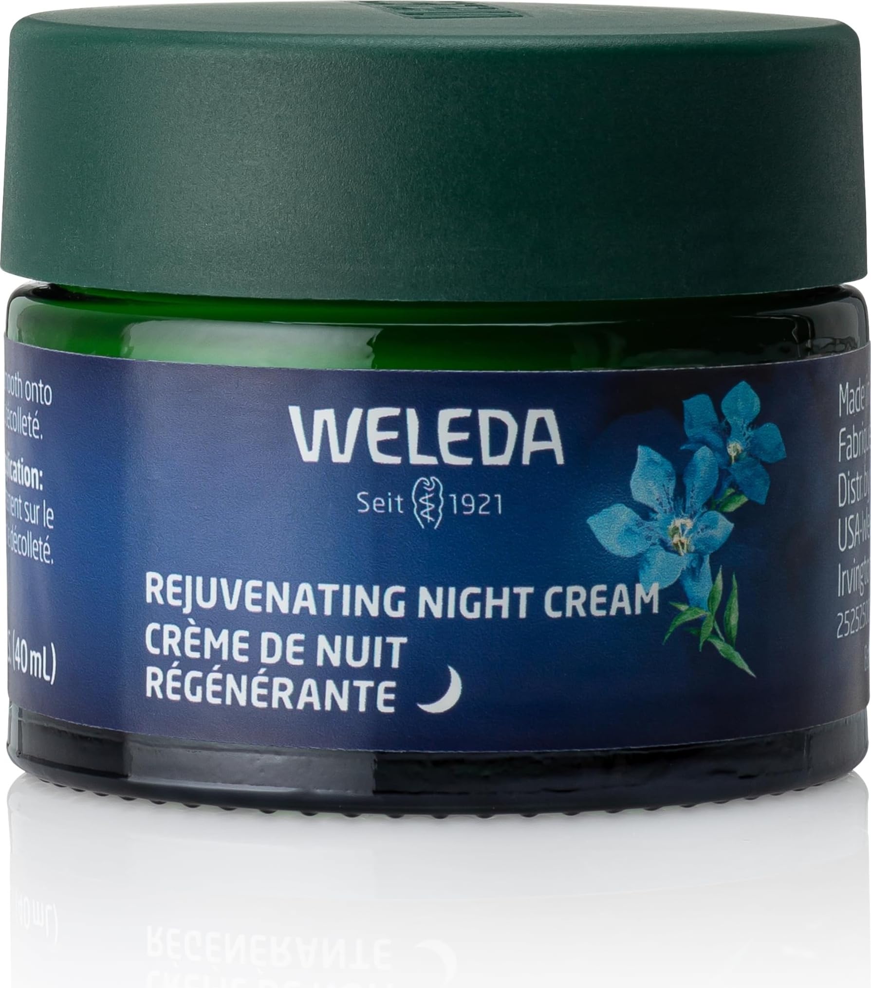 Weleda Face Care Rejuvenating Night Cream, Plant Rich Moisturizer with Blue Gentian and Edelweiss