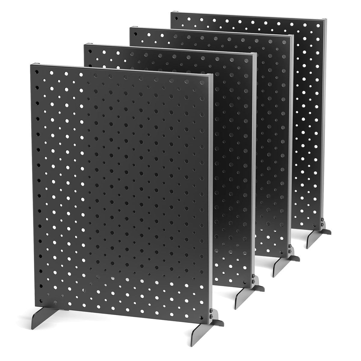 Ultrawall Pegboard Display Stand, Metal Tabletop Pegboard Display – Black, Alloy Steel