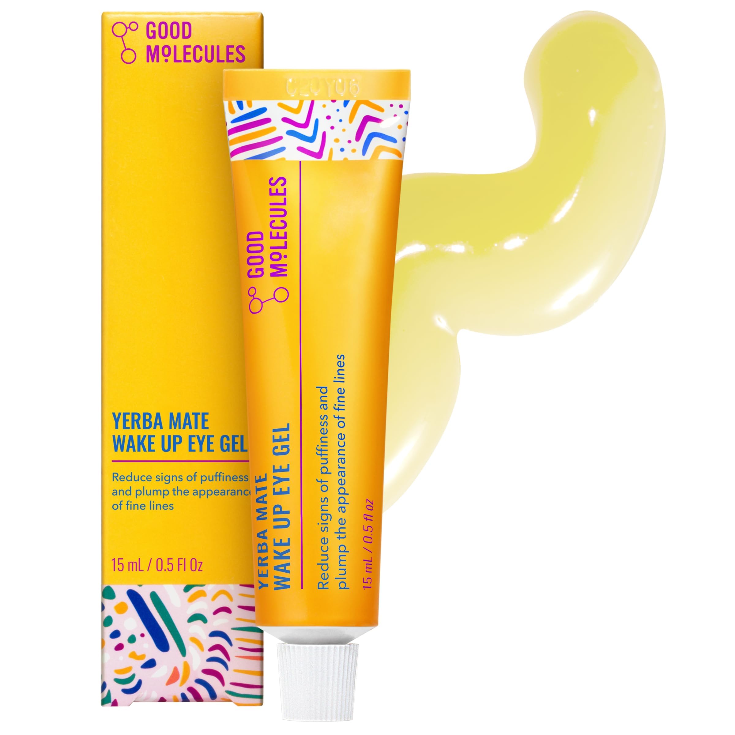 Good Molecules Yerba Mate Wake Up Eye Gel, Caffeine Under Eye - Product Imagery