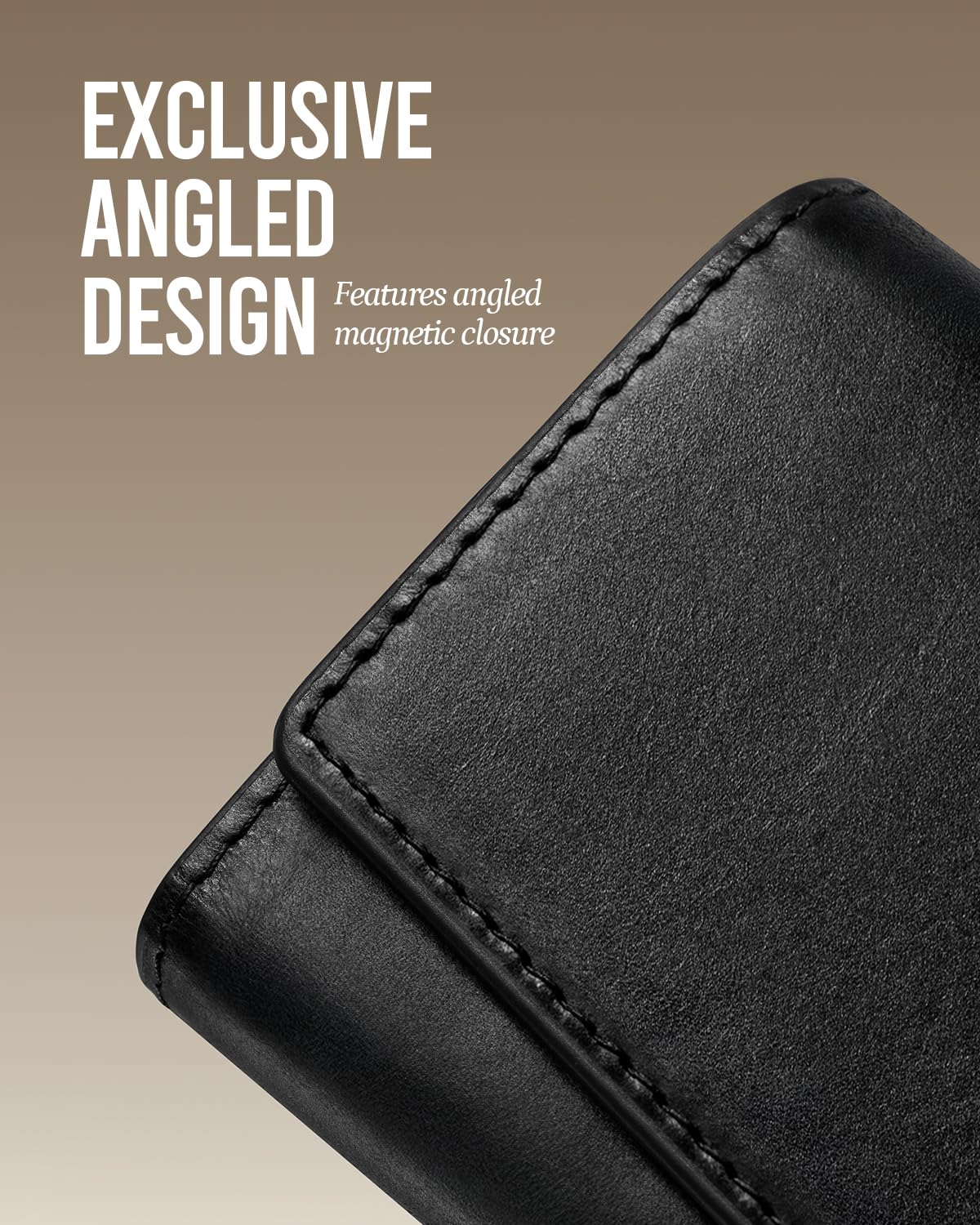 YESIIW Premium Genuine Leather Wallet for Men - Pop up Slim wallet – full view