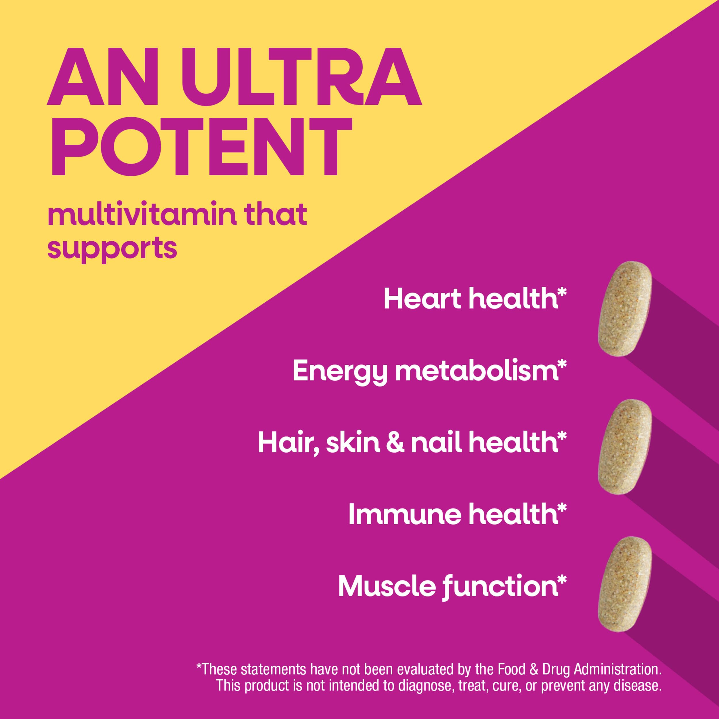 Nature's Way Alive! Women's Ultra Multivitamin bottle with 60 high potency vitamin tablets, designed for women's health and wellness.