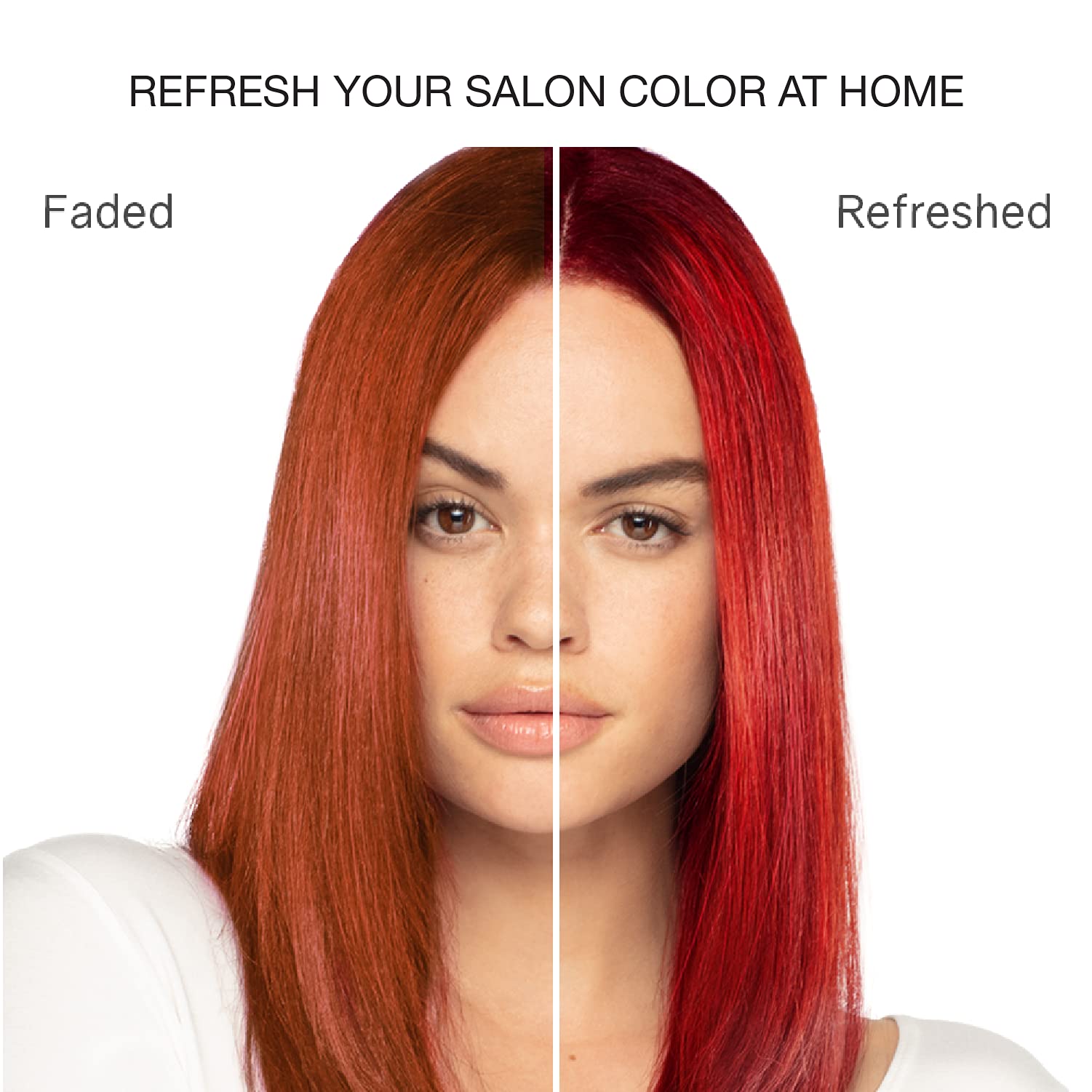Celeb Luxury Gem Lites Ruby Colorwash Shampoo in 8.25 oz bottle, showcasing vibrant red-toned hair color and sleek packaging.