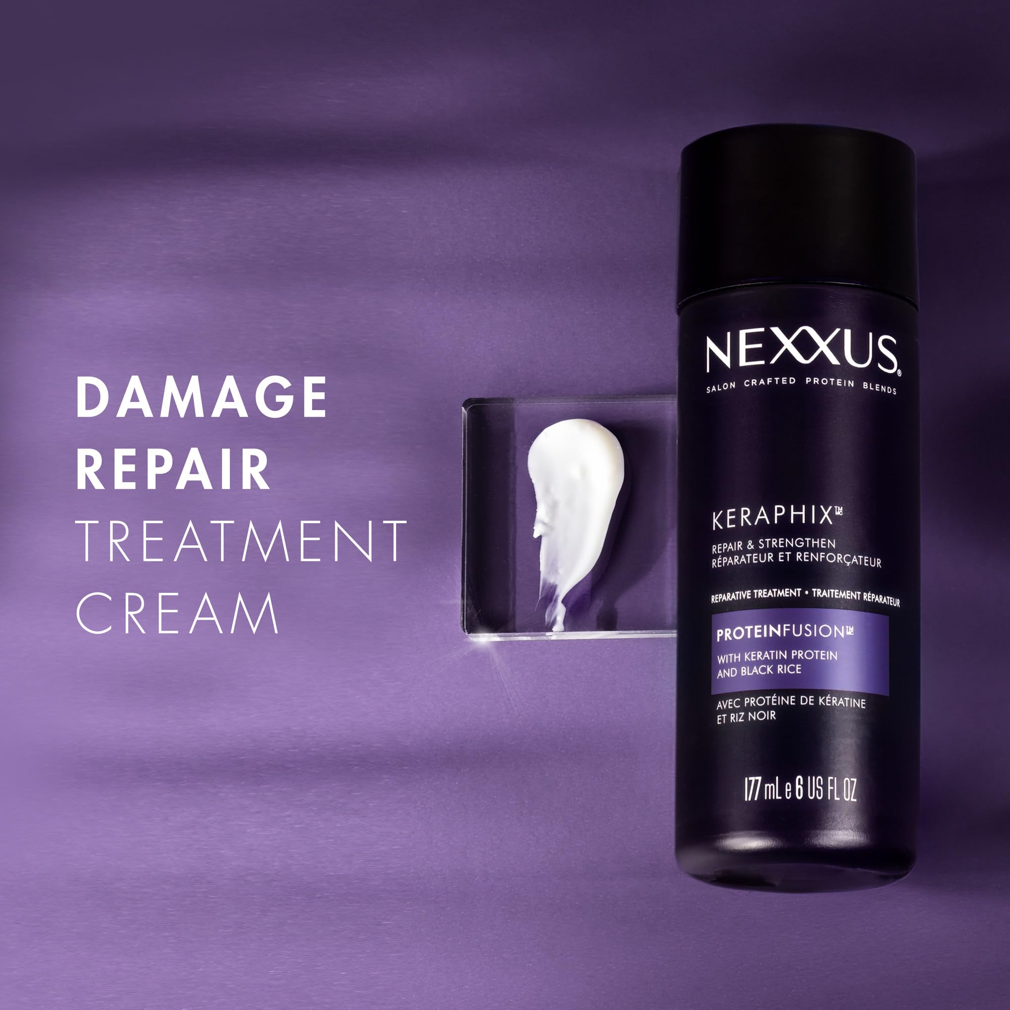 Nexxus Keraphix Pre-Wash Treatment Damage Repair Cream 6 oz