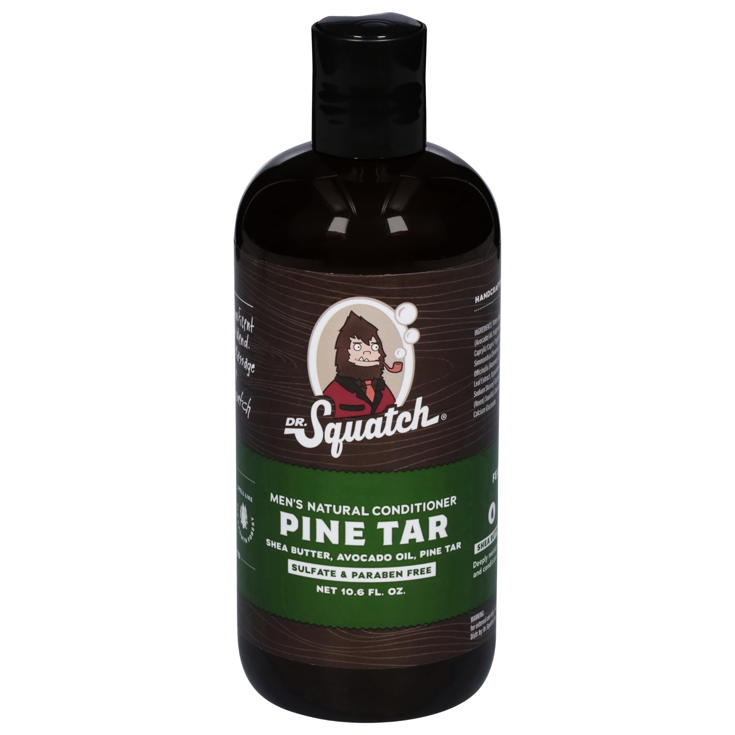 Dr. Squatch Pine Tar Conditioner for Men, deep moisture animal fur cleaner and conditioner, with natural pine tar scent and nourishing formula.