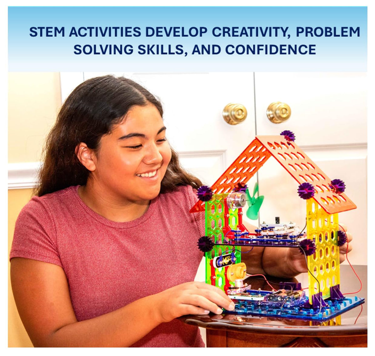 SNAP CIRCUITS My Home STEM Electronics Building Kit for Kids Ages 8+ – full view