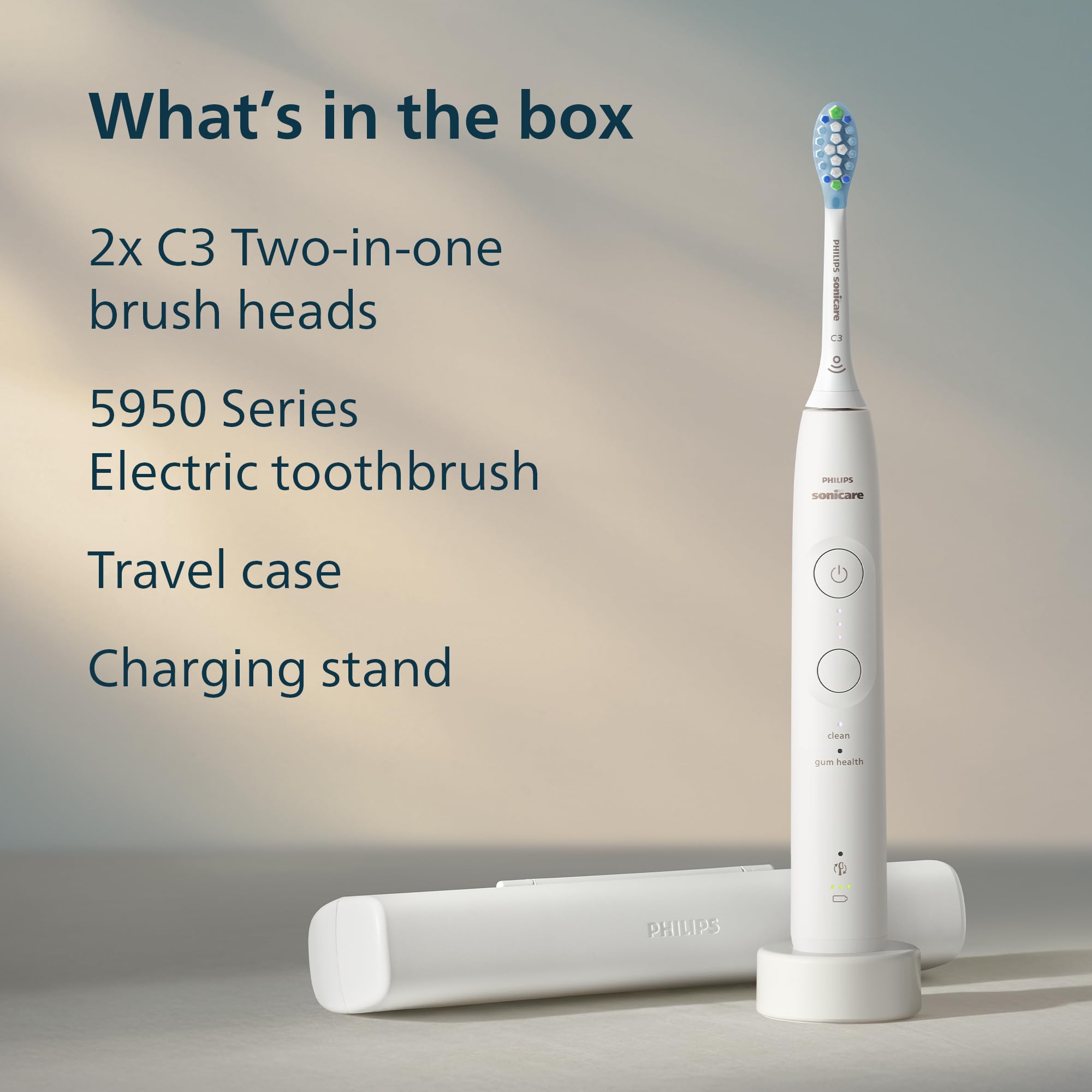Philips Sonicare 5950 Electric Toothbrush | 2 Brush Heads