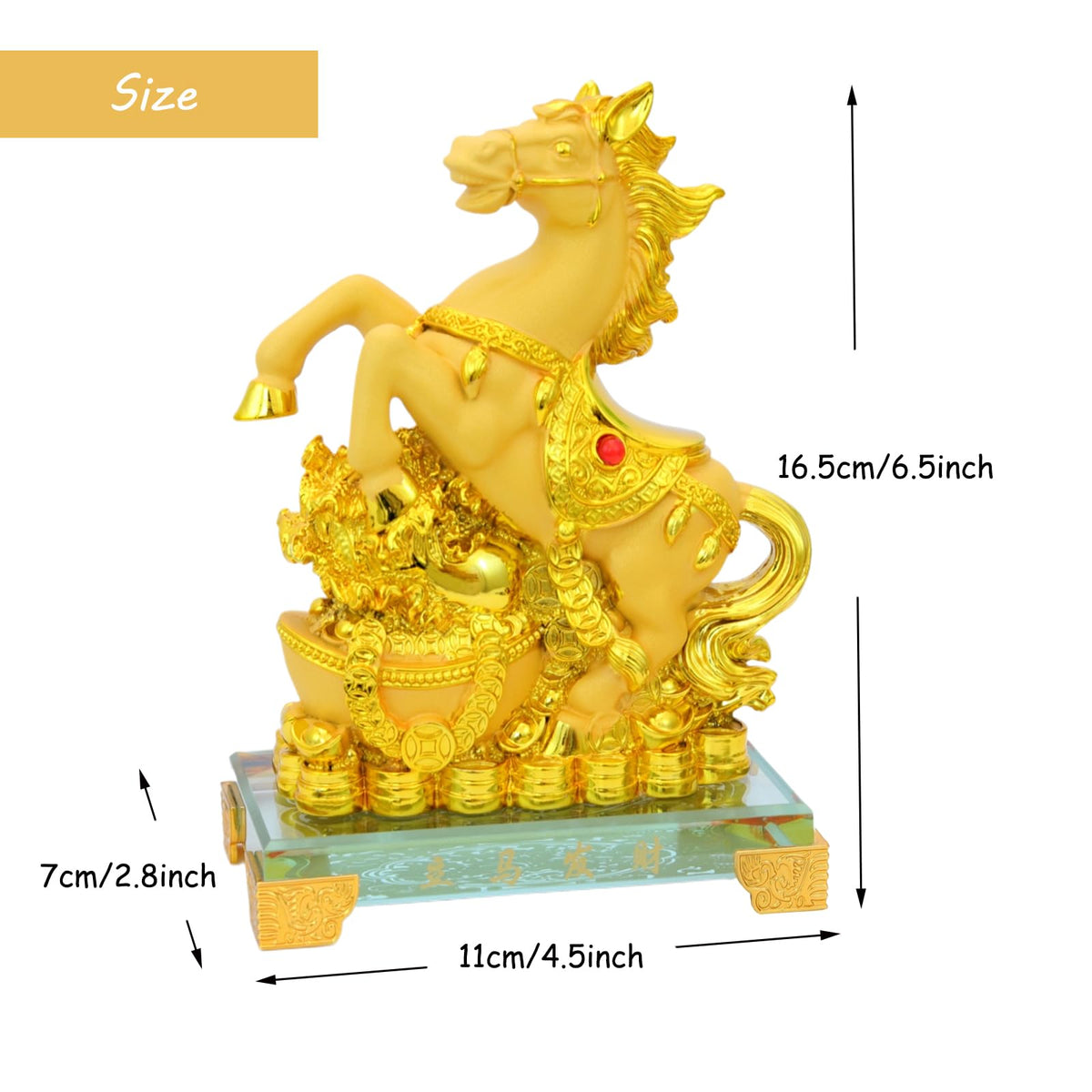 Feng Shui Chinese Zodiac Year Golden Resin Collectible - Bwinka Official Imagery - 4