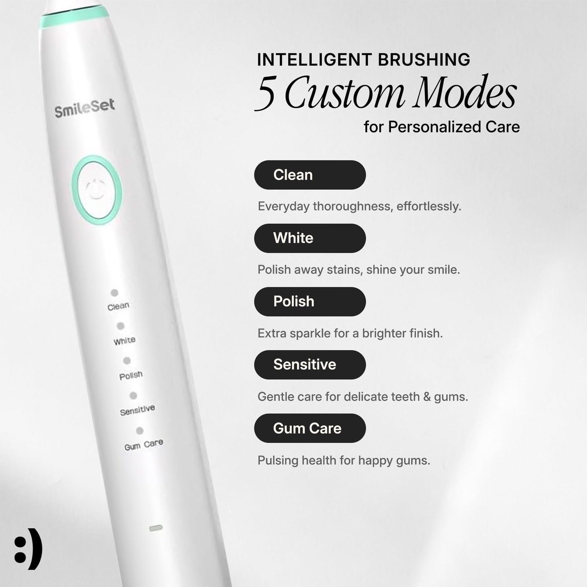 SmileSet Sonic Toothbrush Rechargeable Electric Toothbrush - SmileSet Official Imagery - 3