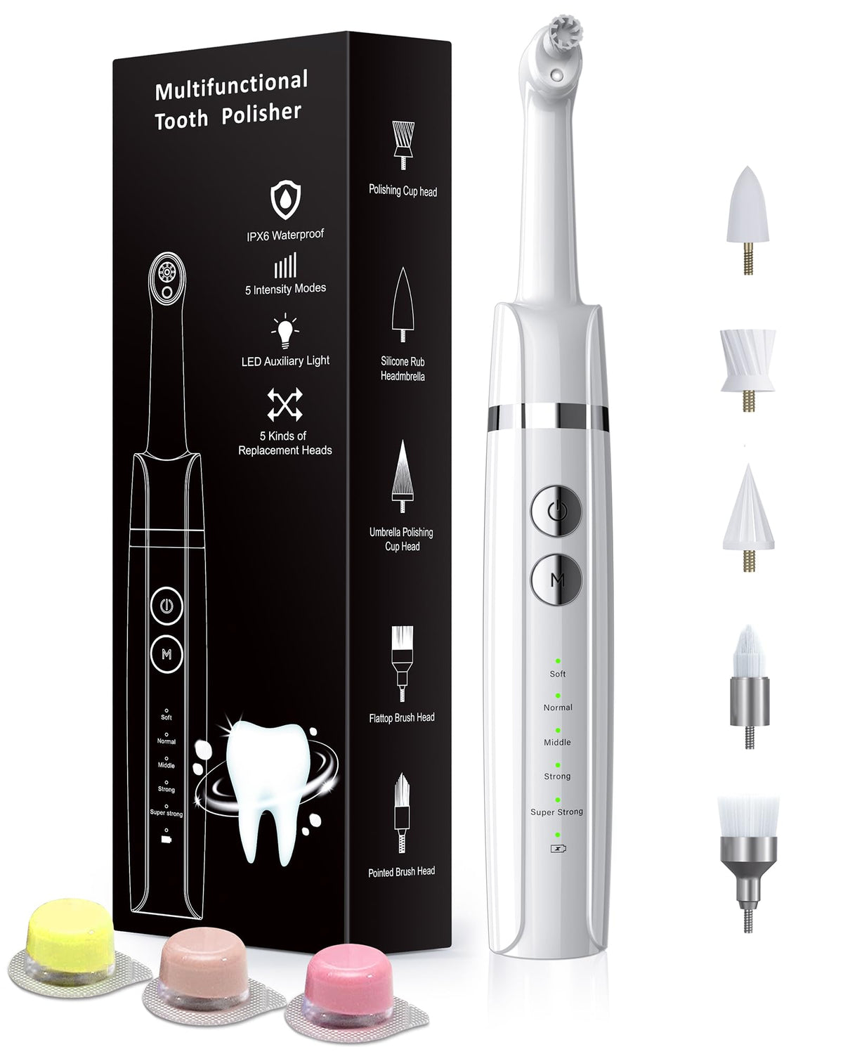 Tooth Polisher Rechargeable Tooth Whitening Kit Dental Tools - Smile-Aid Official Imagery - 1
