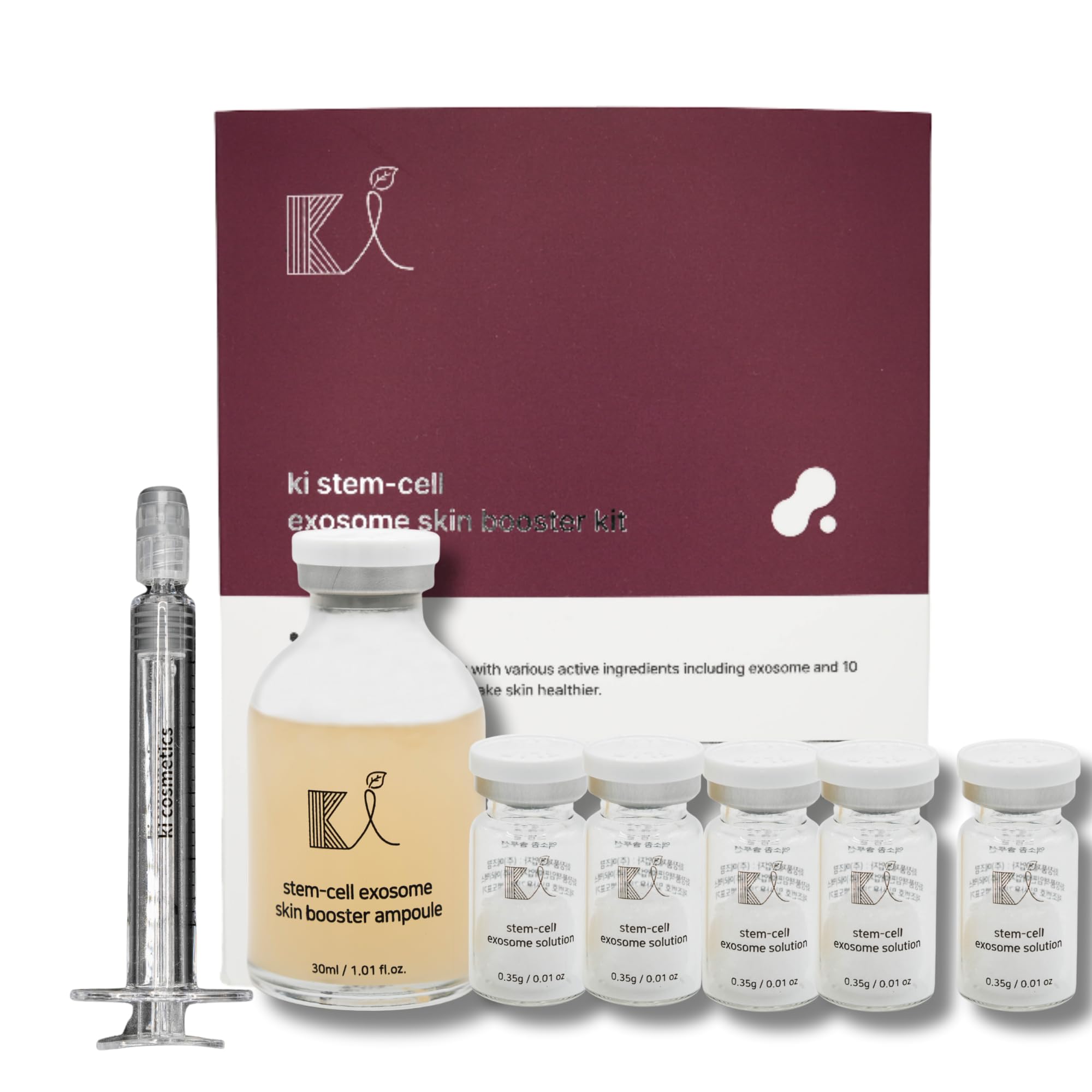 Stem-Cell Exosome Skin Booster Kit Booster Ampoule| Exosome, - Product Imagery