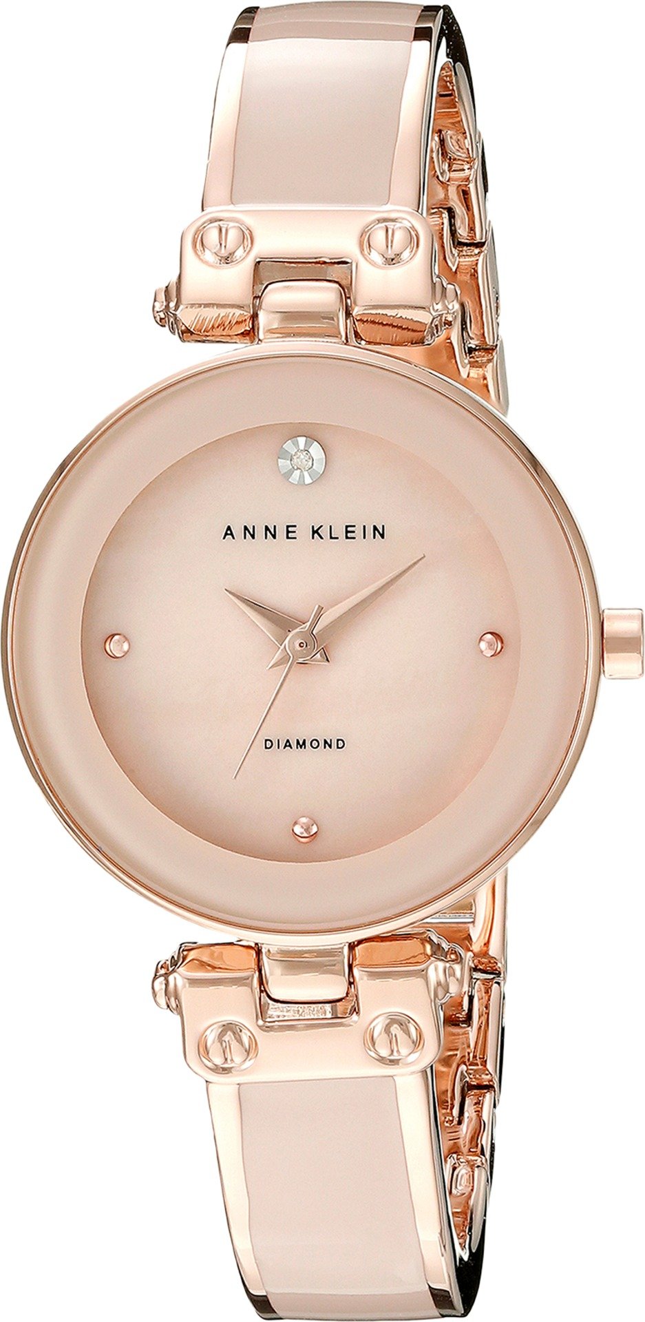 Anne Klein Women's Genuine Diamond Dial Bangle Watch – product photo (Wrist Watches)