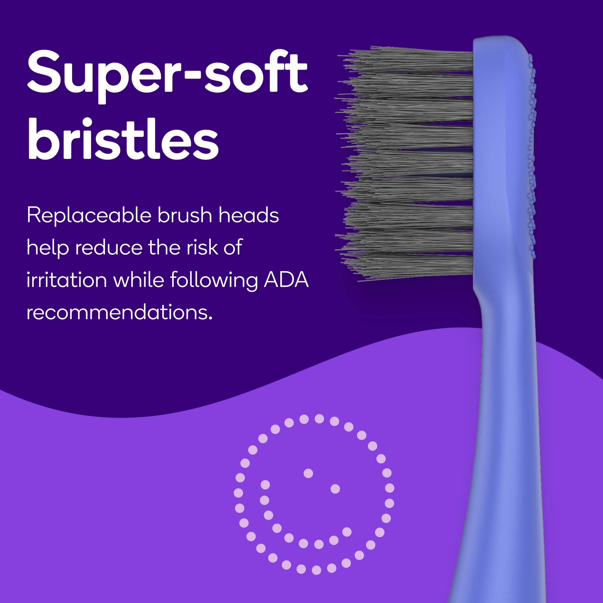 Burst Nova sonic toothbrush 2-pack with pink and blue handles, designed for teeth whitening and oral hygiene.