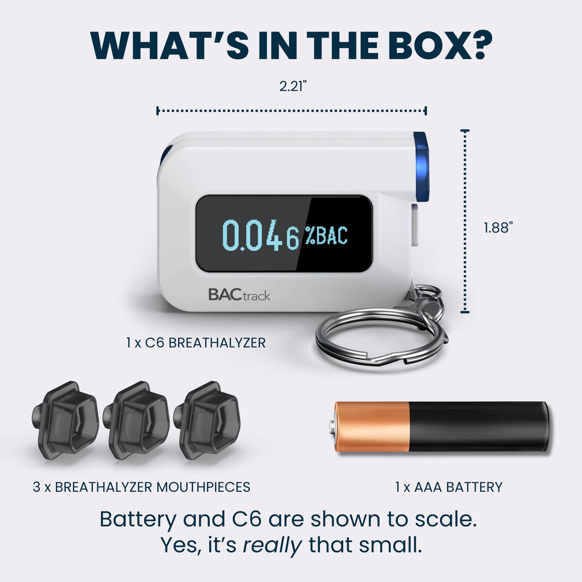 BACtrack C6 Keychain Breathalyzer - BACtrack Official Imagery - 7