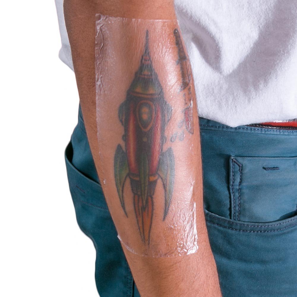 Recovery Aftercare Derm Shield Tattoo Cover Up Patch - Latex-Free & Waterproof Tattoo Aftercare Bandage - Transparent Ma