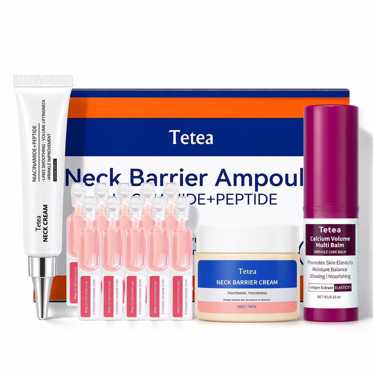 Neck Care Set Spicule Neck Firming Cream Tightening Ampoule - Tetea Official Imagery - 2
