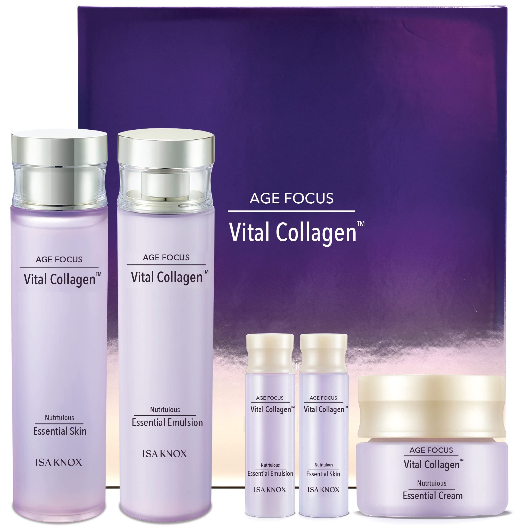 ISA KNOX AGE FOCUS VITAL COLLAGEN SKINCARE GIFT SET (370ml / - Product Imagery