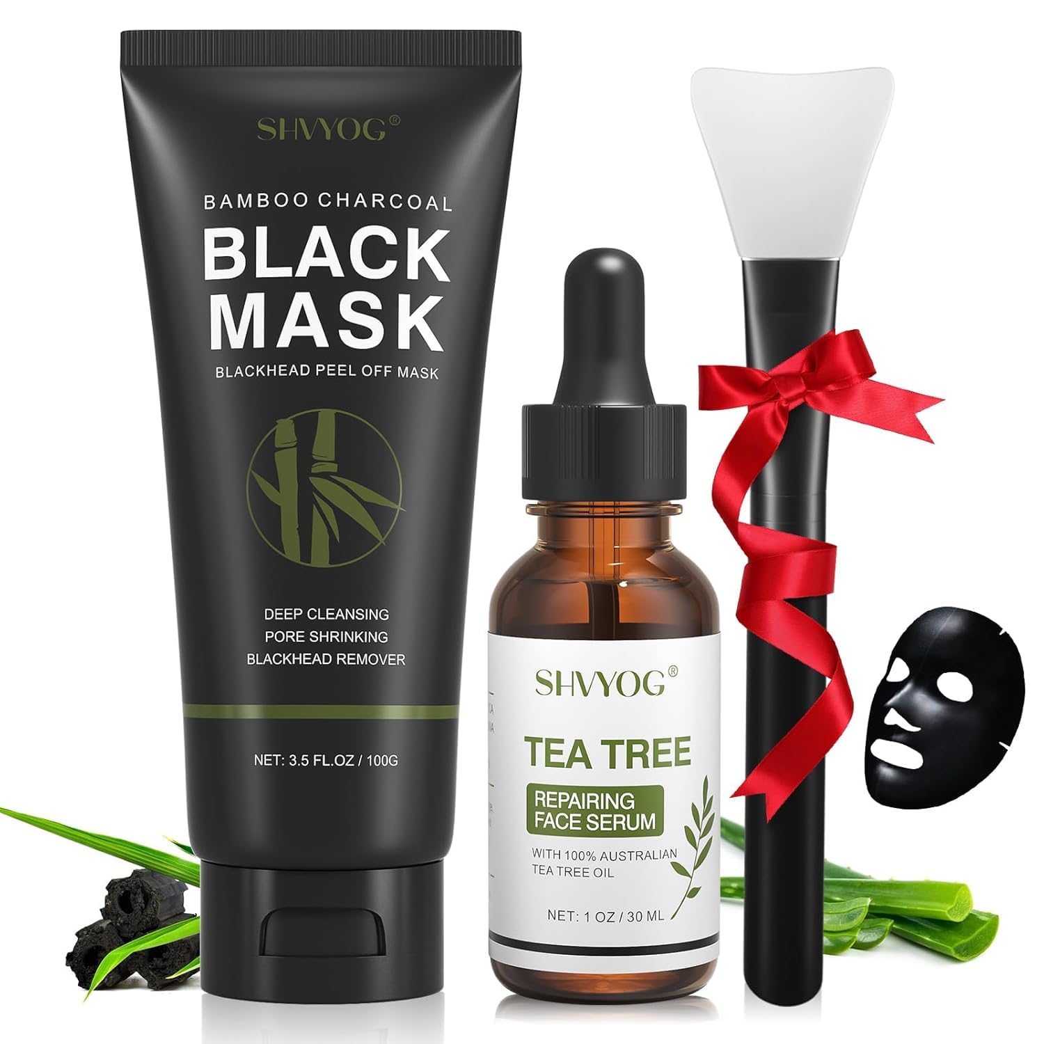 Blackhead Peel Off Face Mask, SHVYOG 3-in-1 Blackhead Remover - Product Imagery