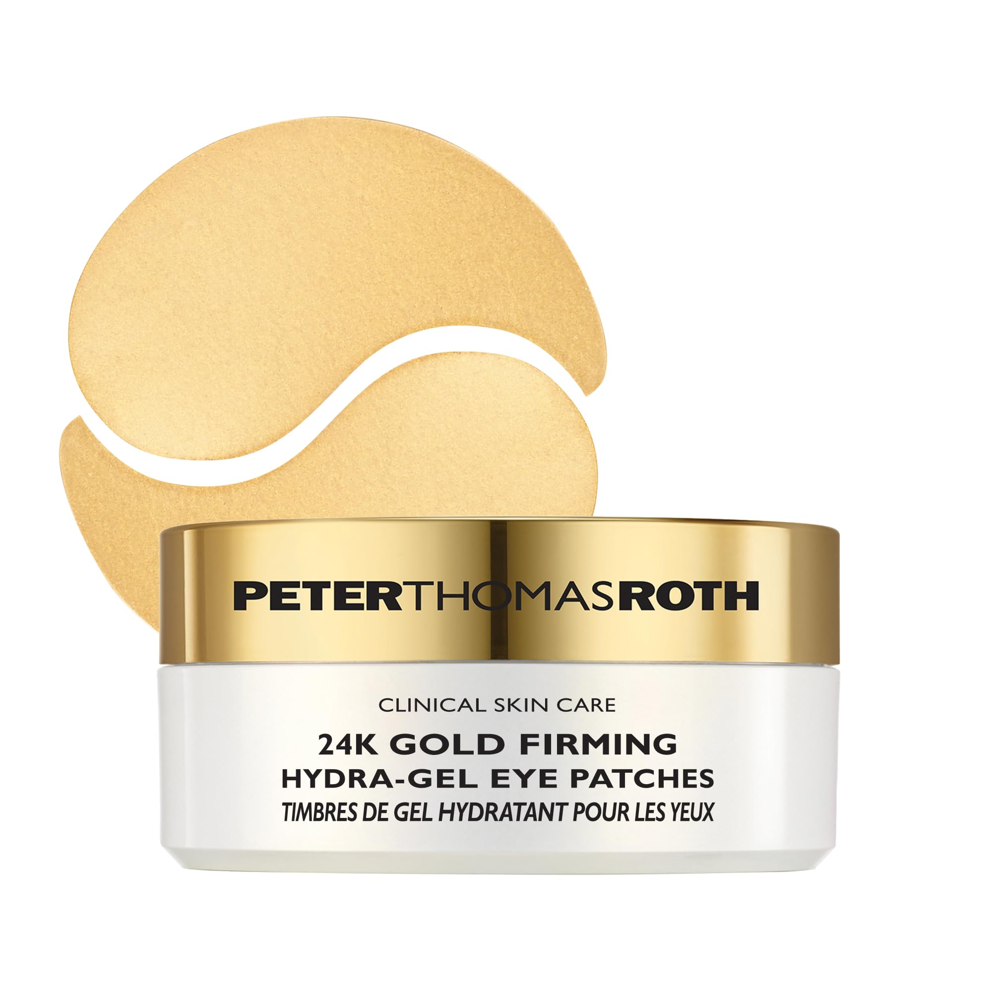 Peter Thomas Roth | 24K Gold Firming Hydra-Gel Eye Patches | Gold-Infused Eye Mask Patches for Fine Lines, Crow's Feet and Dark Circles