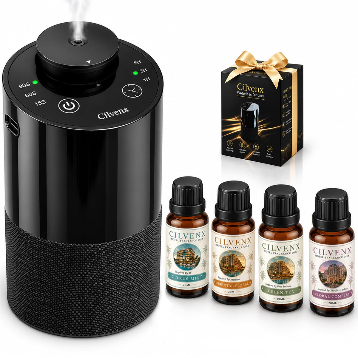 Waterless Essential Oil Diffuser 4 Hotel Inspired Fragrance - Cilvenx Official Imagery - 2