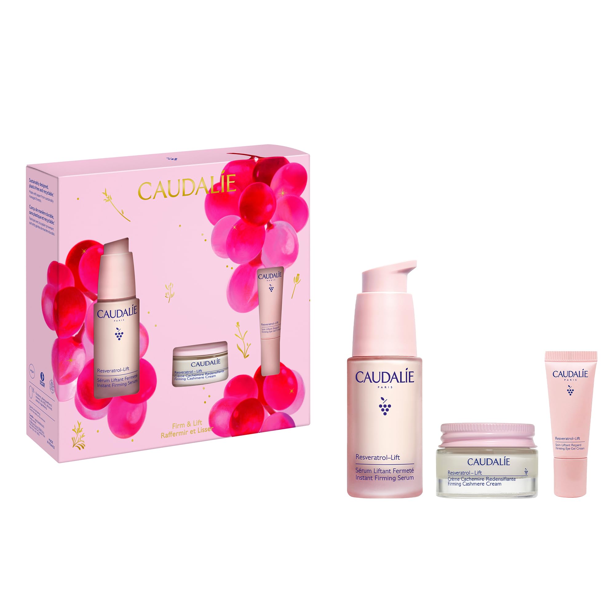 Caudalie Resveratrol-Lift Lift and Firm Essentials Skin Care - Product Imagery