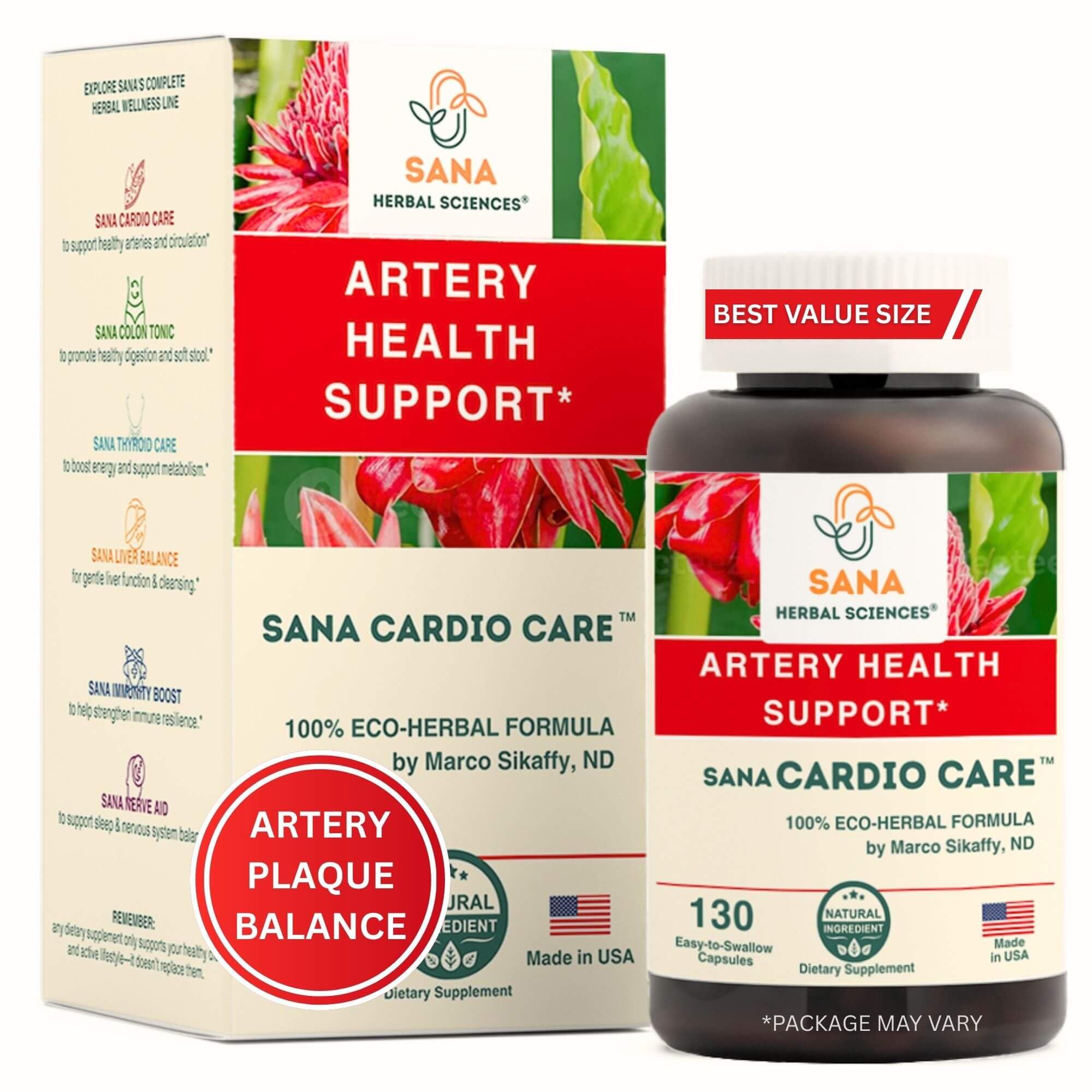 Artery Plaque Removal Formula | 4-Element All-Natural Supplement - Product Imagery
