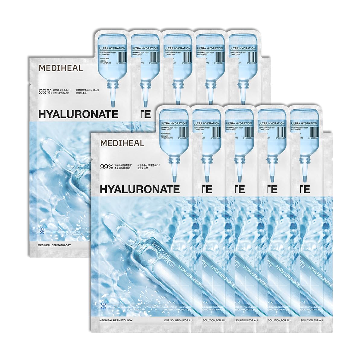 MEDIHEAL Hyaluronic Acid Essential Face Sheet Mask, Deep - Product Imagery