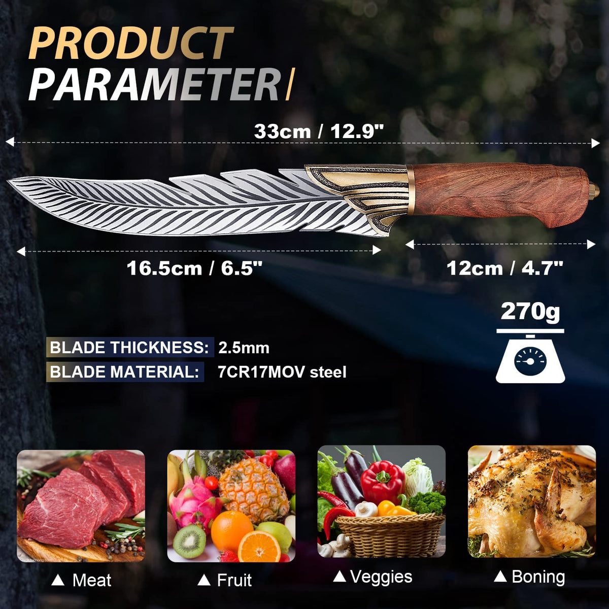 ROCOCO Feather Viking Knife Gift - ROCOCO Official Imagery - 3