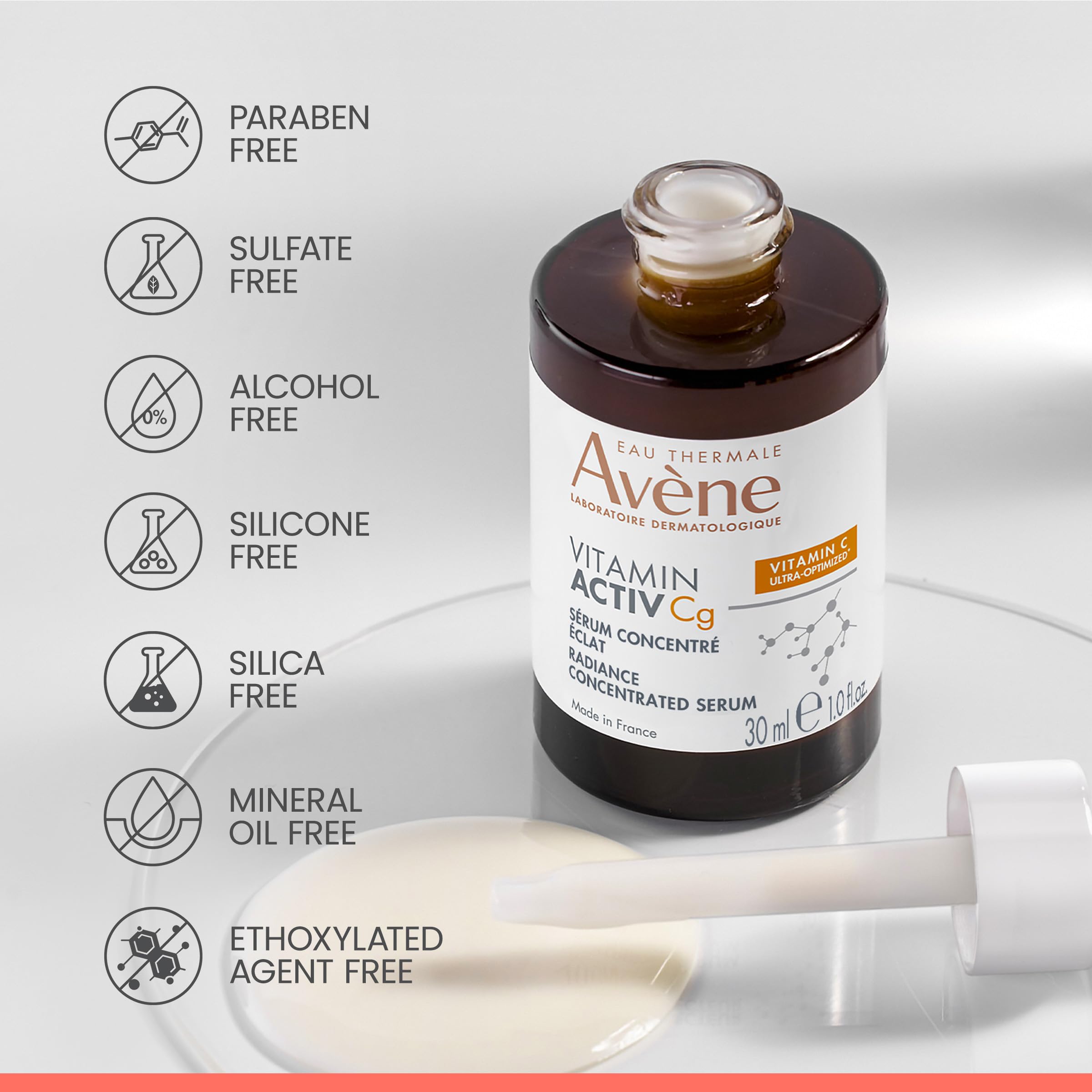 Avène Vitamin Activ Cg Serum Vitamin C Niacinamide 1 fl oz