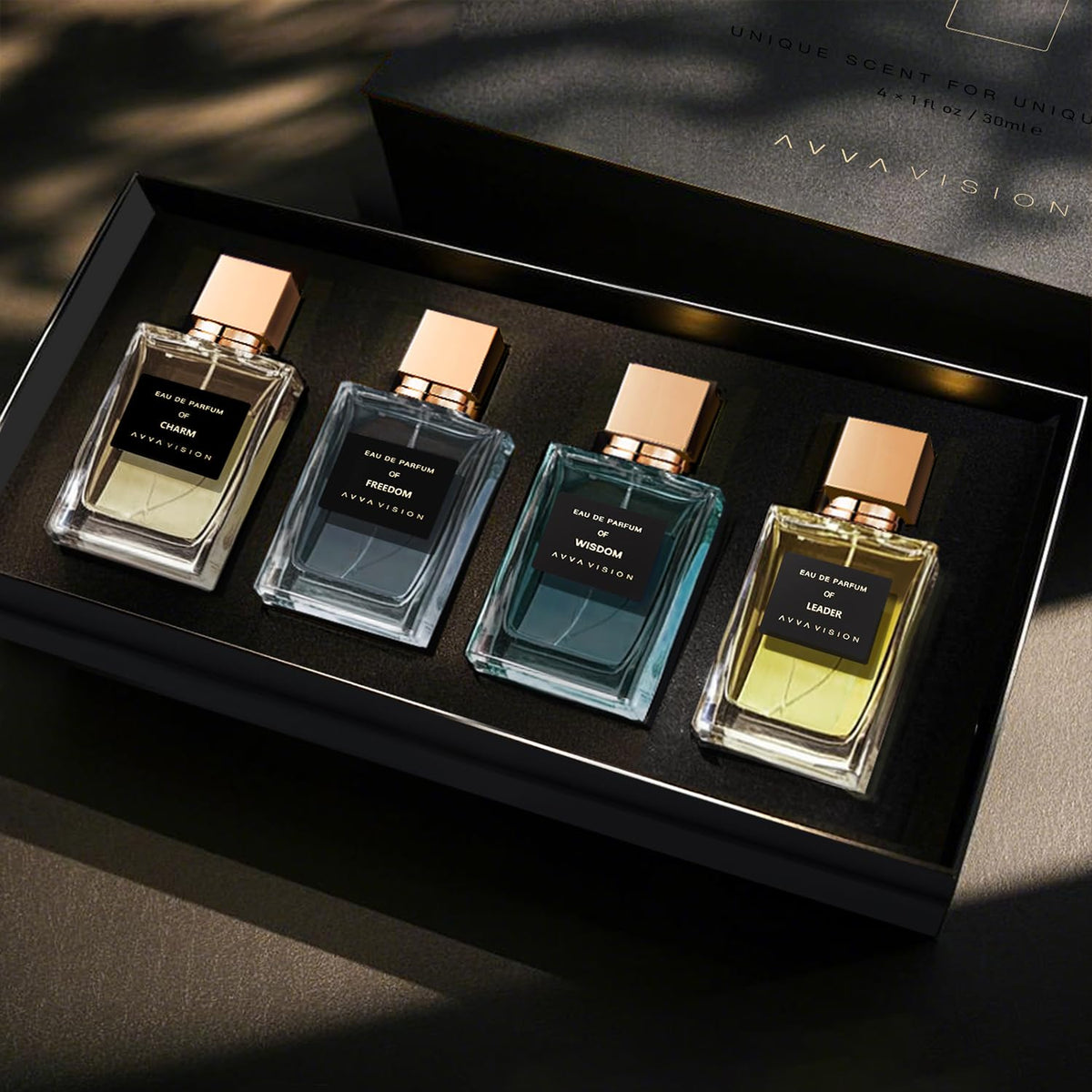 Men Premium Cologne Set Luxury Perfume Gift Fragrances - AVVA VISION Official Imagery - 2