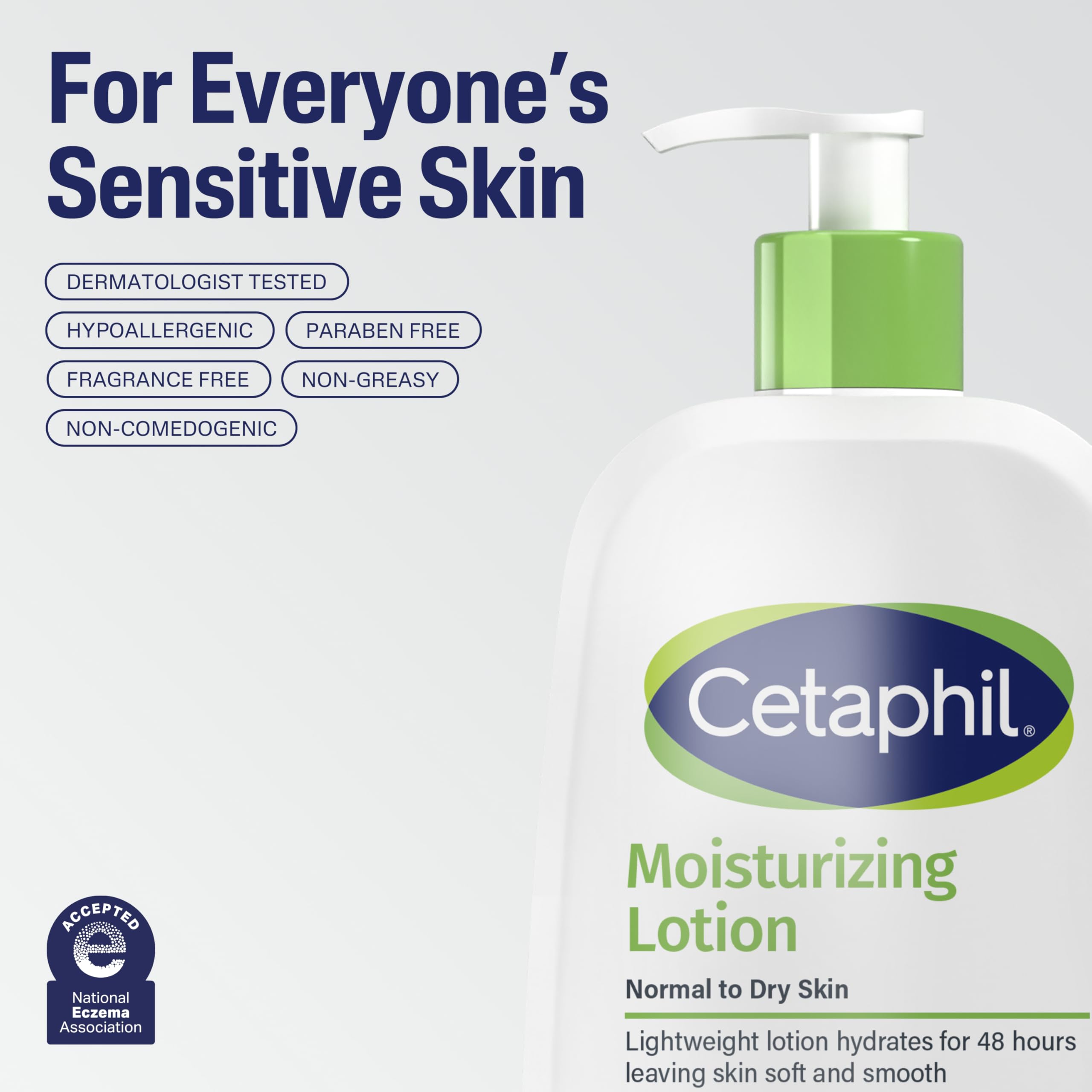 Cetaphil Moisturizing Lotion, Sensitive Skin, 20 oz