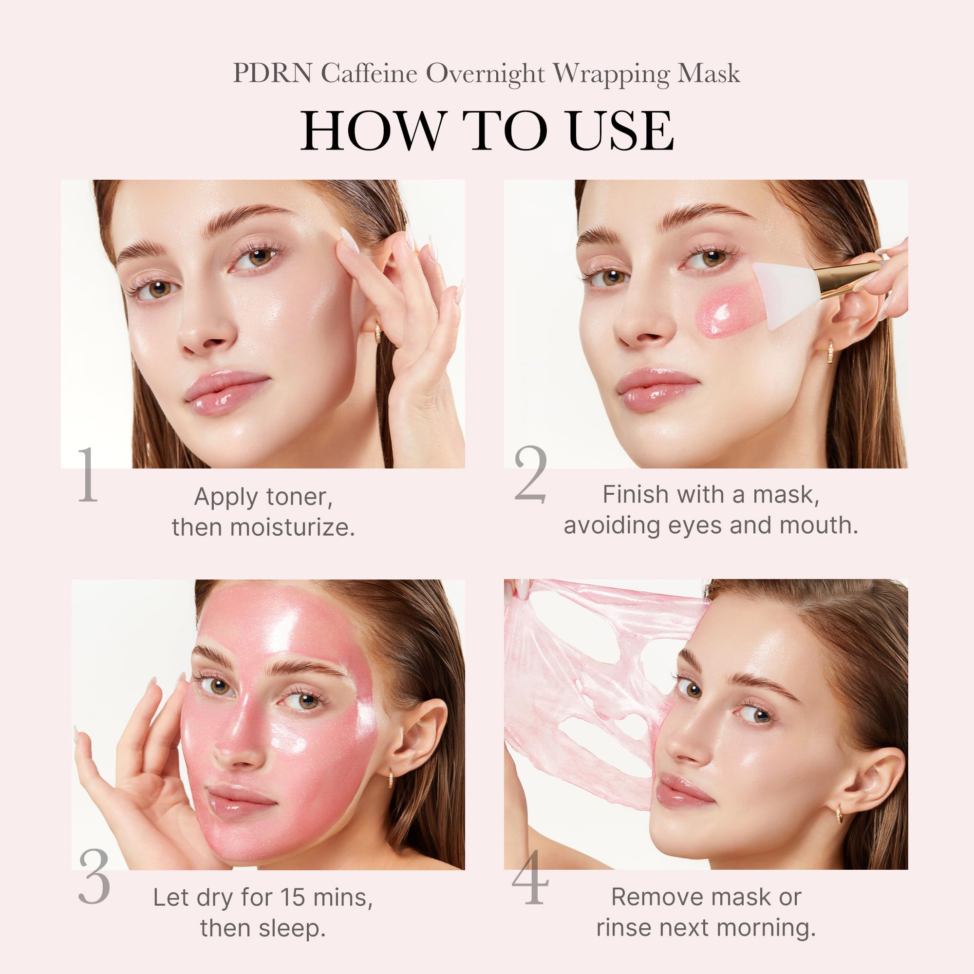 medicube Wrapping Mask PDRN Caffeine - Overnight Peel Off Facial Mask