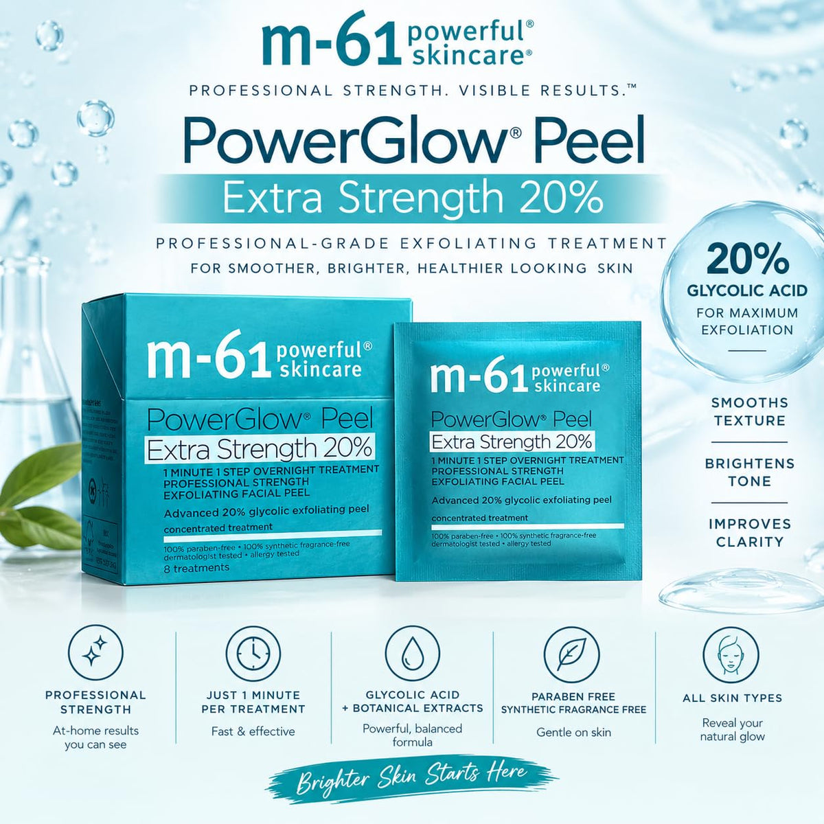 M-61 PowerGlow® Peel Extra Strength 20% – close-up detail