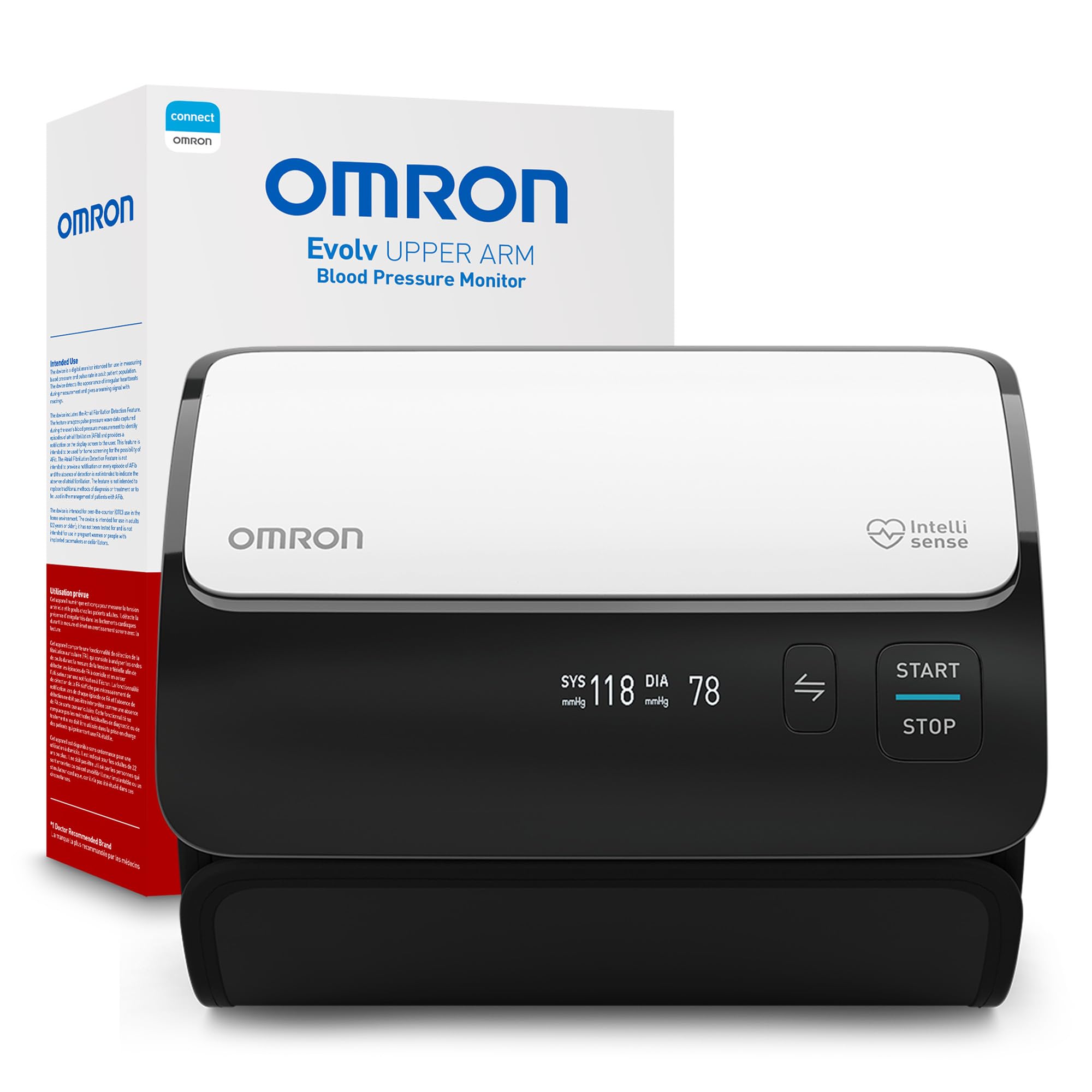 OMRON Evolv Wireless Blood Pressure Monitor & Upper Arm Blood - Product Imagery