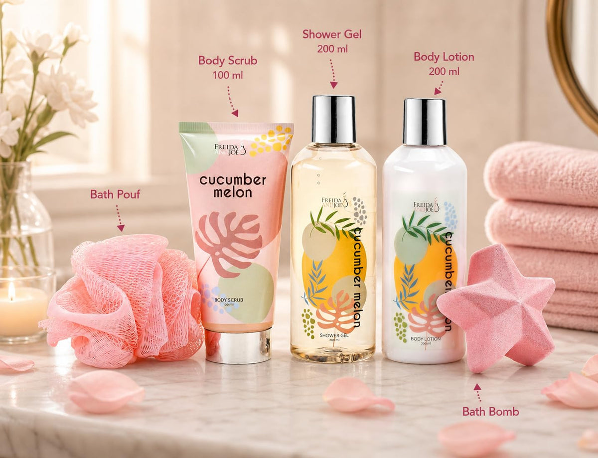 Freida and Joe Fragrance Bath & Body Collection Gift Box, (Cucumber Melon) – product photo (Sets &amp; Kits)