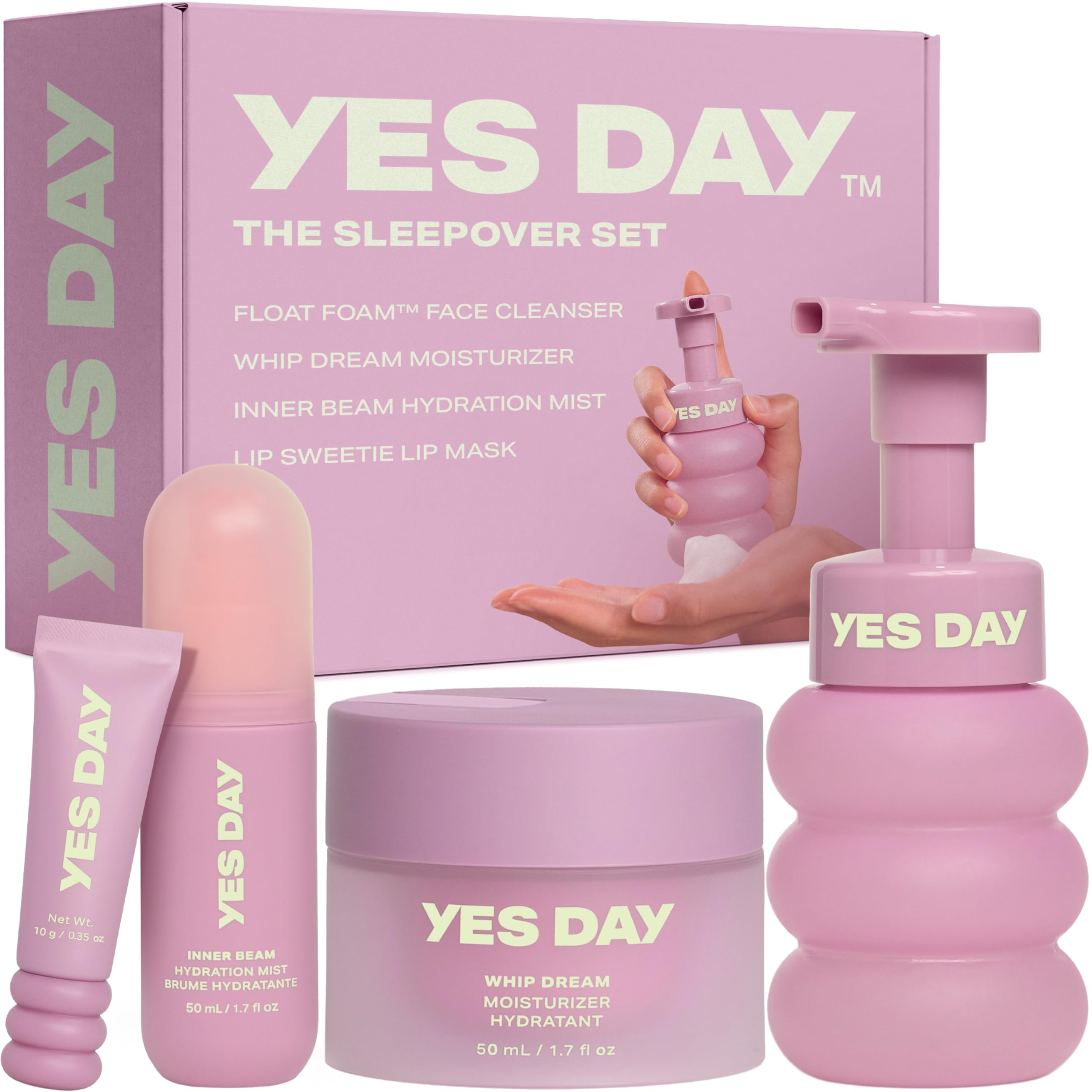 YES DAY The Sleepover Set, Complete Skincare for Teens & Tweens - Product Imagery
