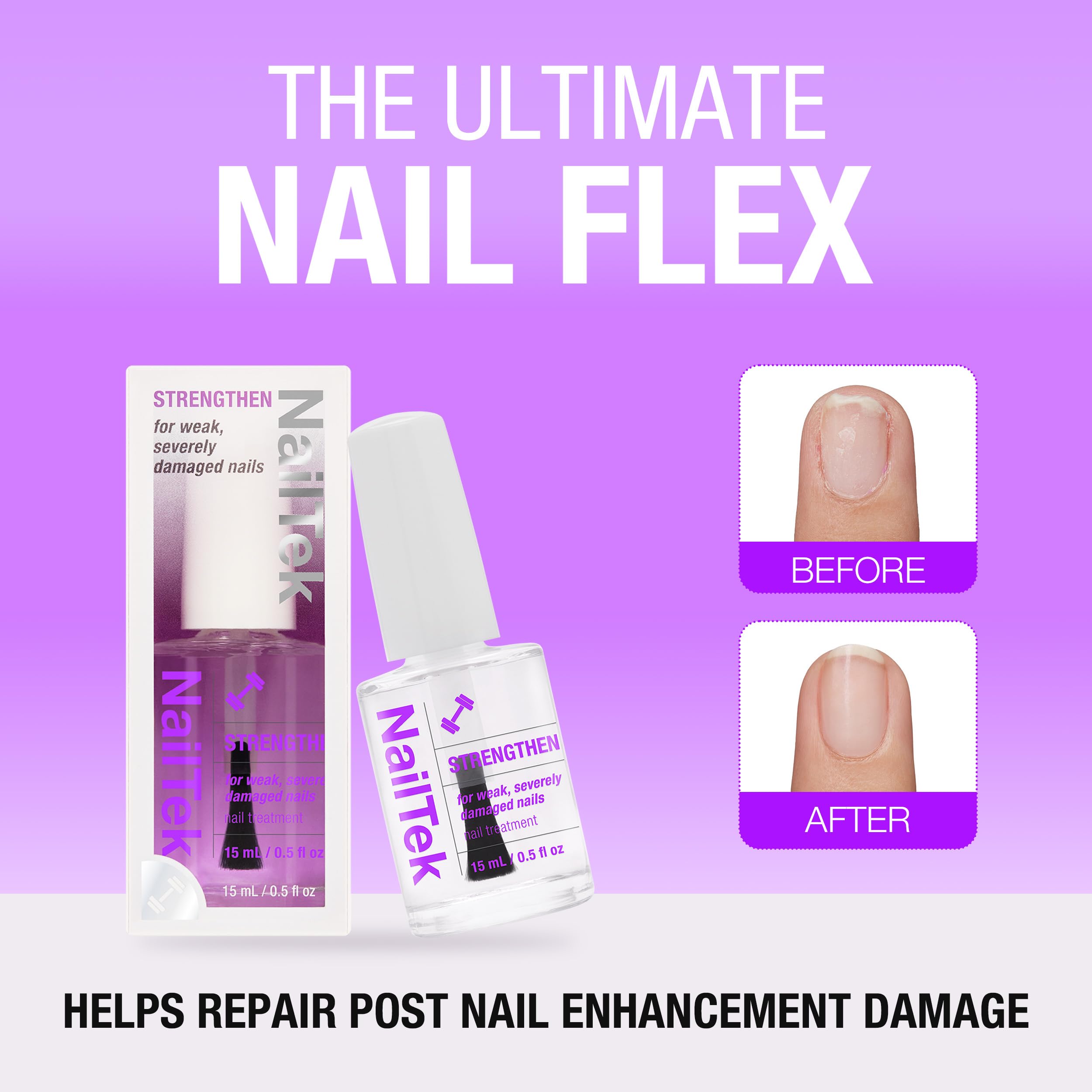 Nail Tek Formula 4 Xtra Nail Strengthener Polish for Damaged Nails, 0.5 oz