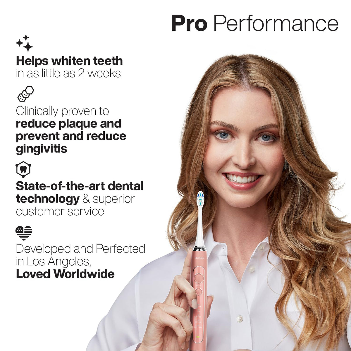 Aquasonic Vibe Series PRO Ultra Whitening Electric - Aquasonic Official Imagery - 7