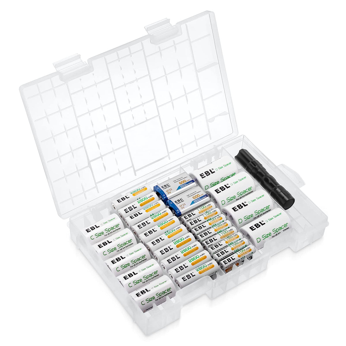 EBL Rechargeable Batteries Combo - EBL Official Imagery - 1