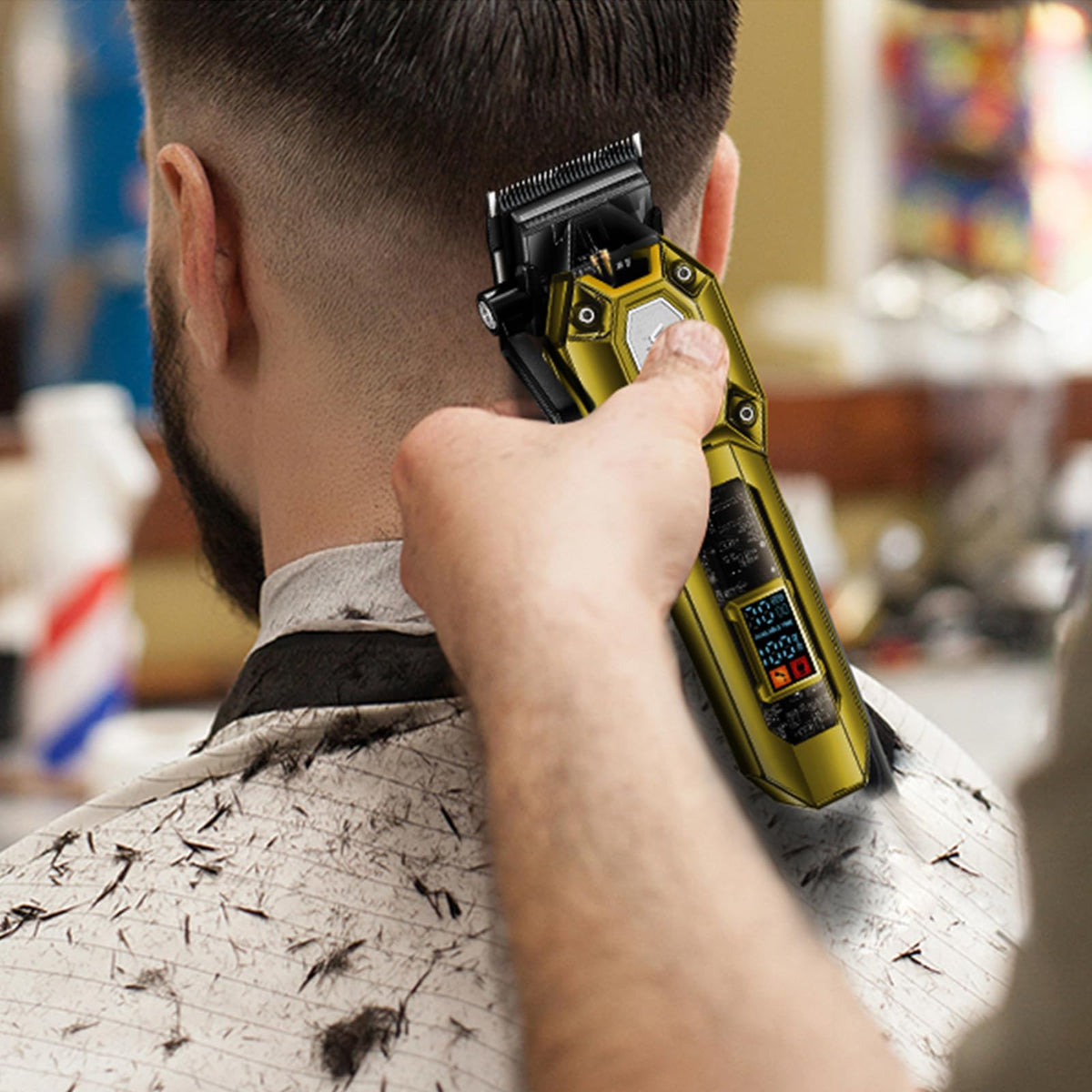 VGR Professional Hair Clippers for Men Cordless Barber - VGR Official Imagery - 8