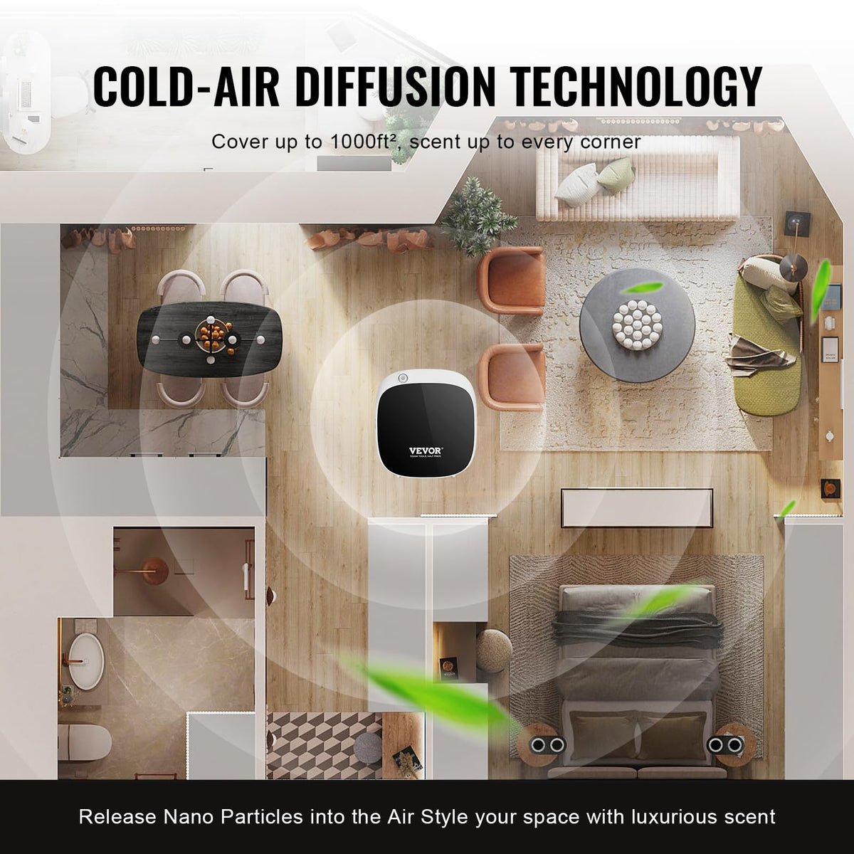 VEVOR Scent Air Machine for Home 100ML Smart Essential Oil - VEVOR Official Imagery - 5